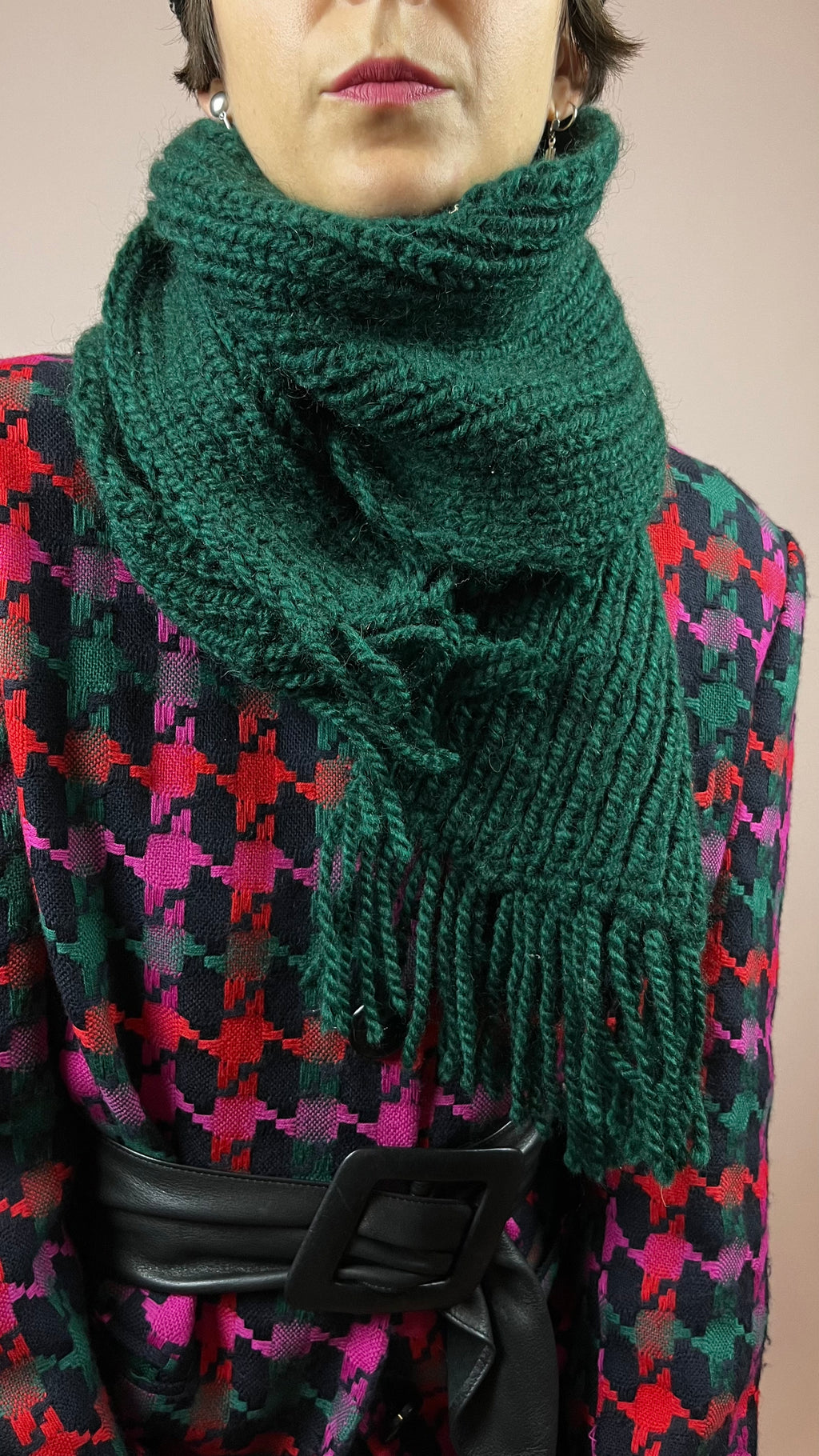 Scarf Wool Dark Green
