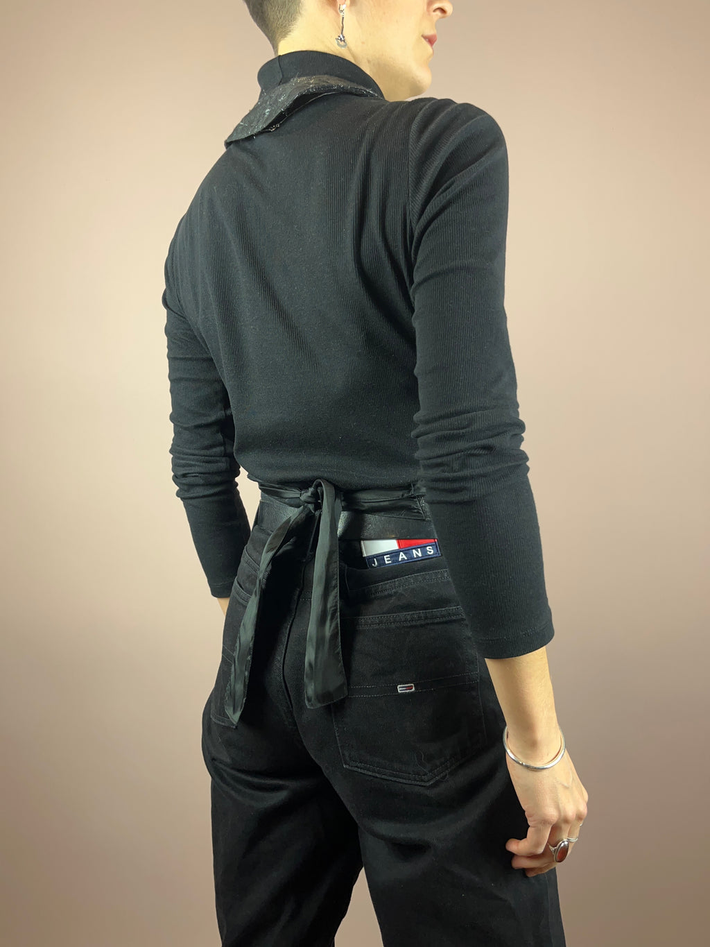 Vest Black Glitter Gr. 32-38