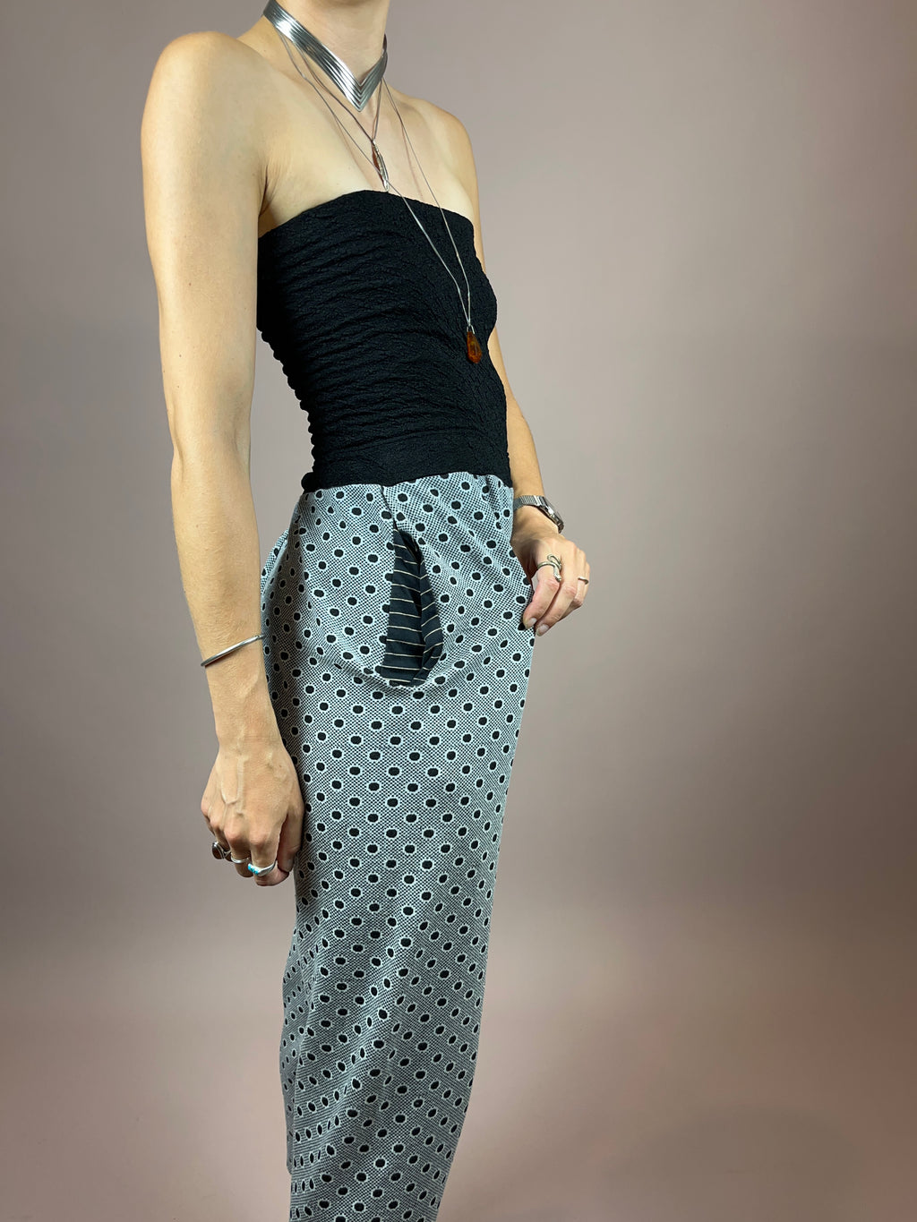 Jumpsuit Black Dots Gr. 36/38