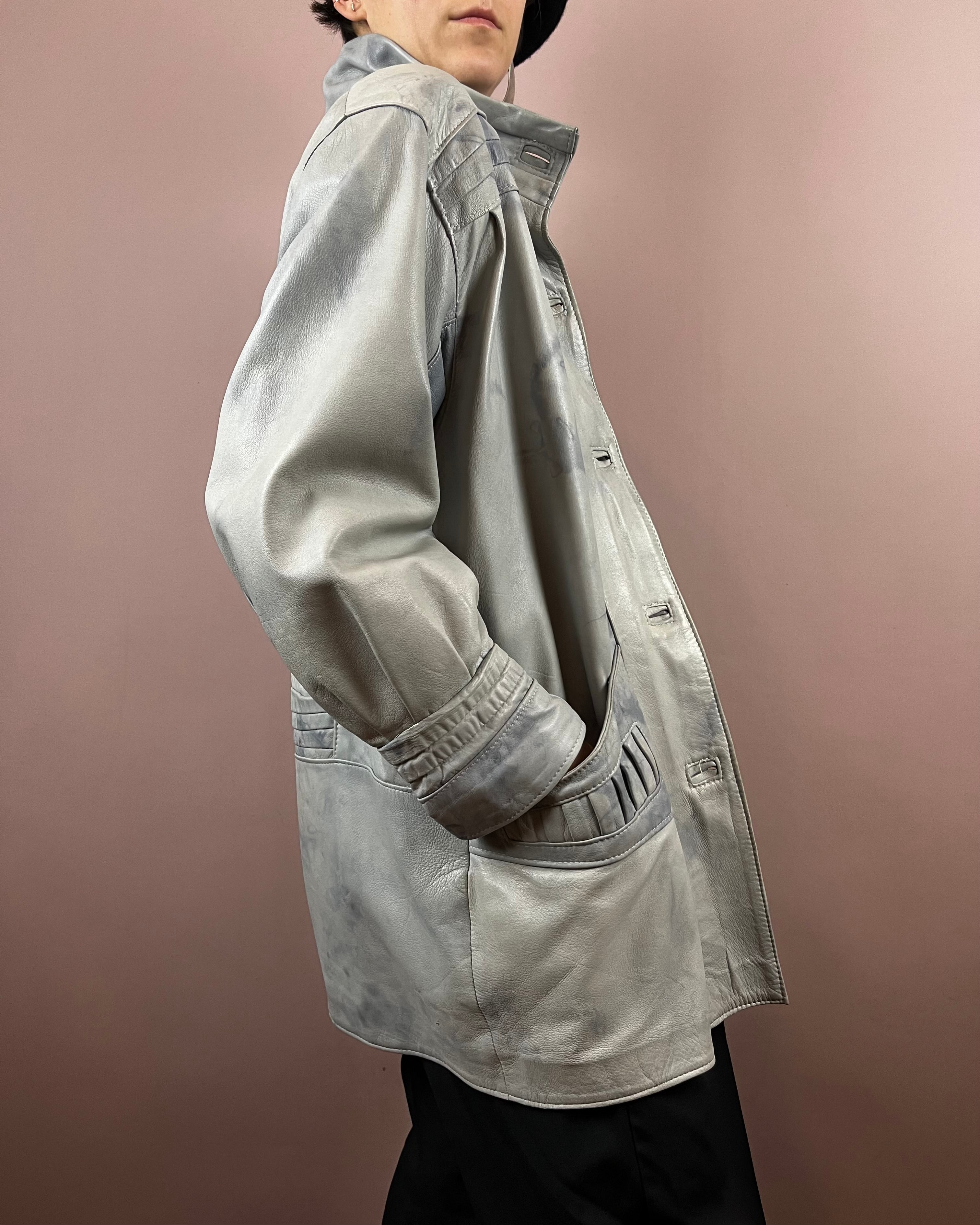 Leatherjacket Grey Batik Gr. 38