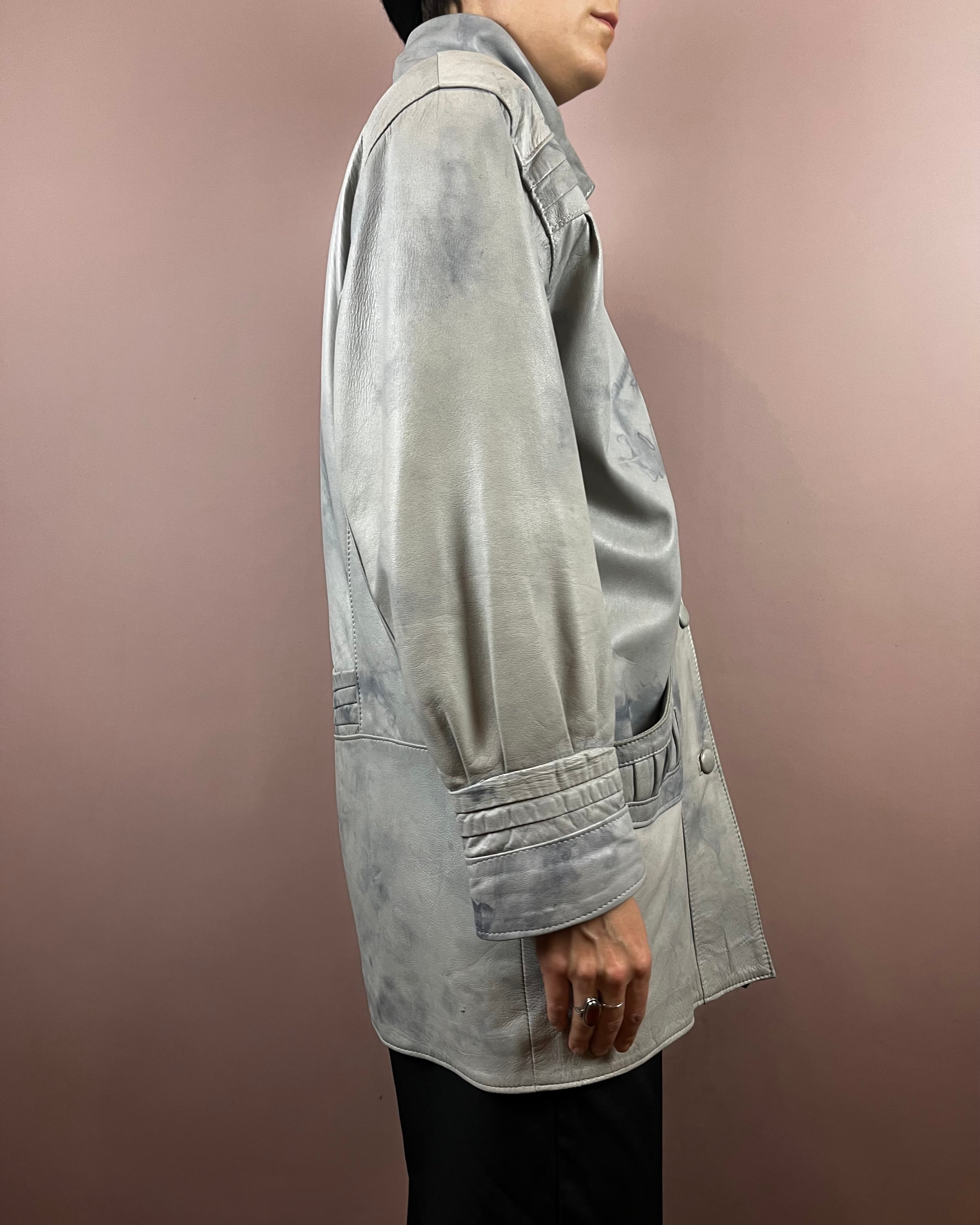 Leatherjacket Grey Batik Gr. 38