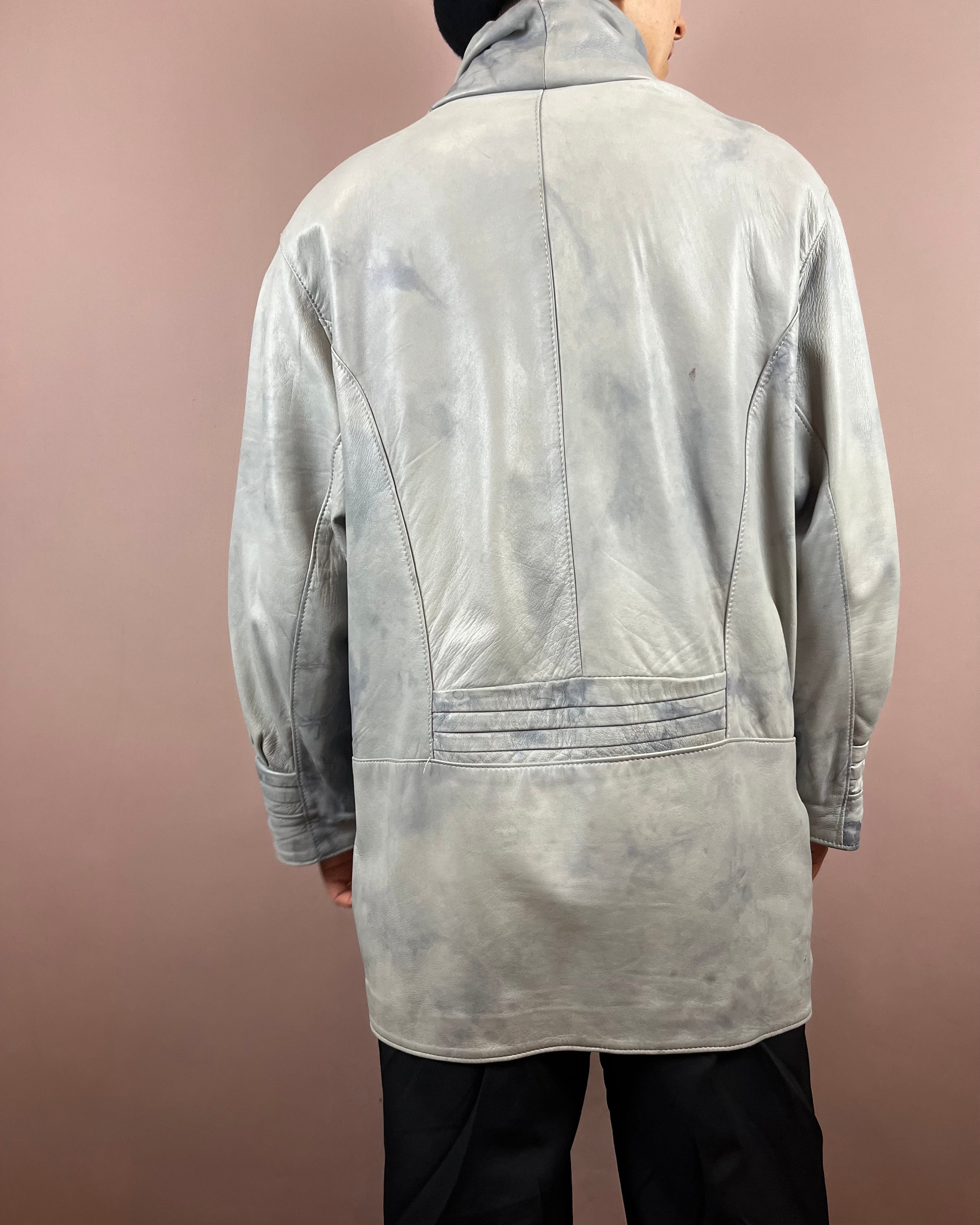 Leatherjacket Grey Batik Gr. 38