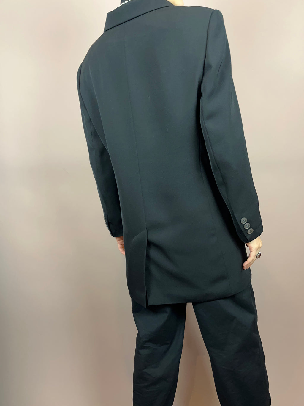 Blazer Gehrock Schwarz Knöpfe Gold Gr. 40