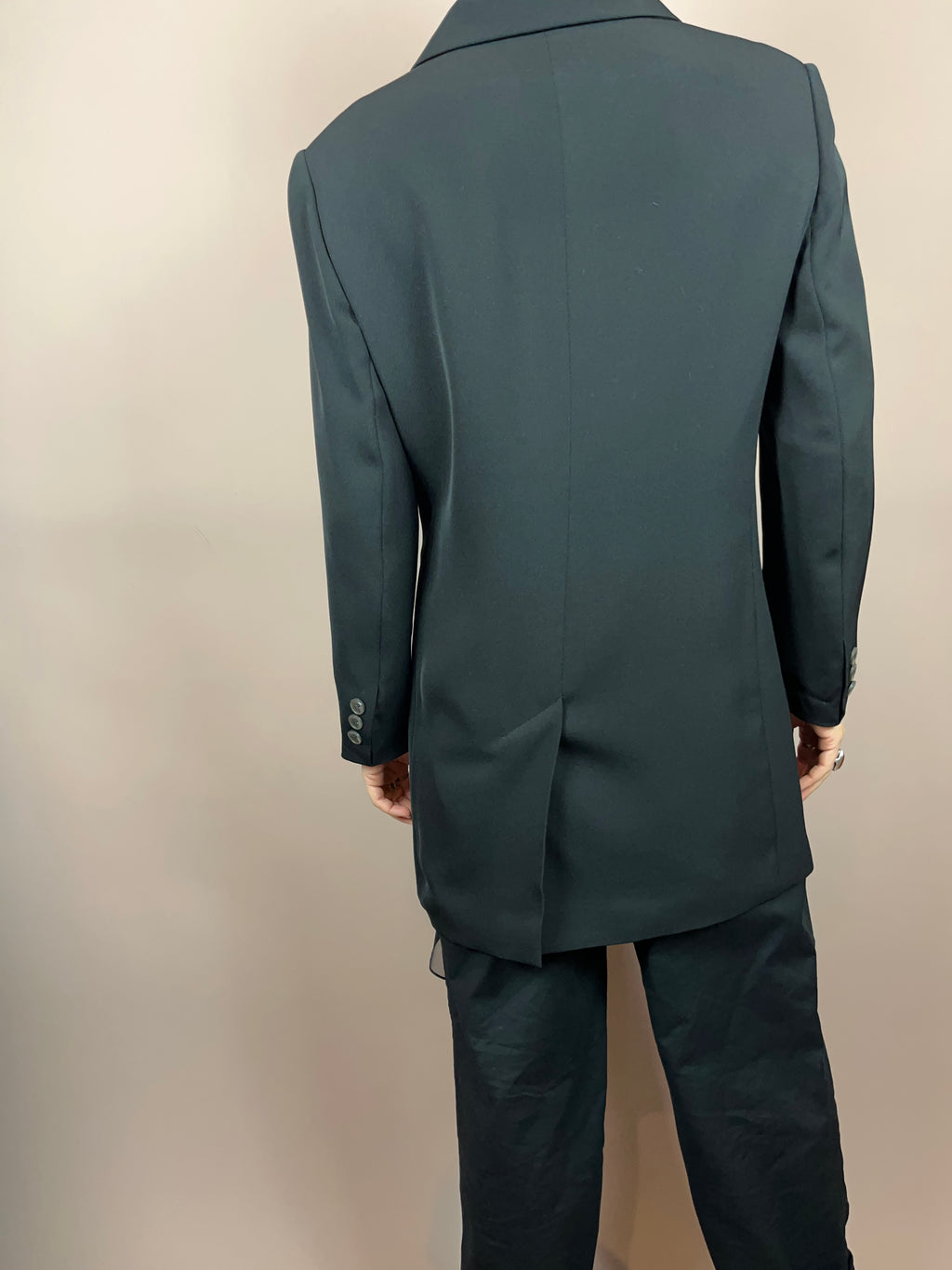 Blazer Gehrock Schwarz Knöpfe Gold Gr. 40
