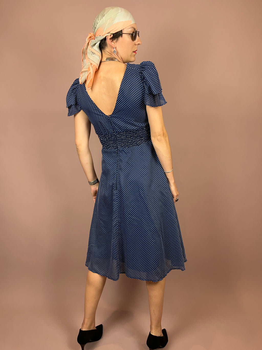Dress Blue Dots Gr. 38/40