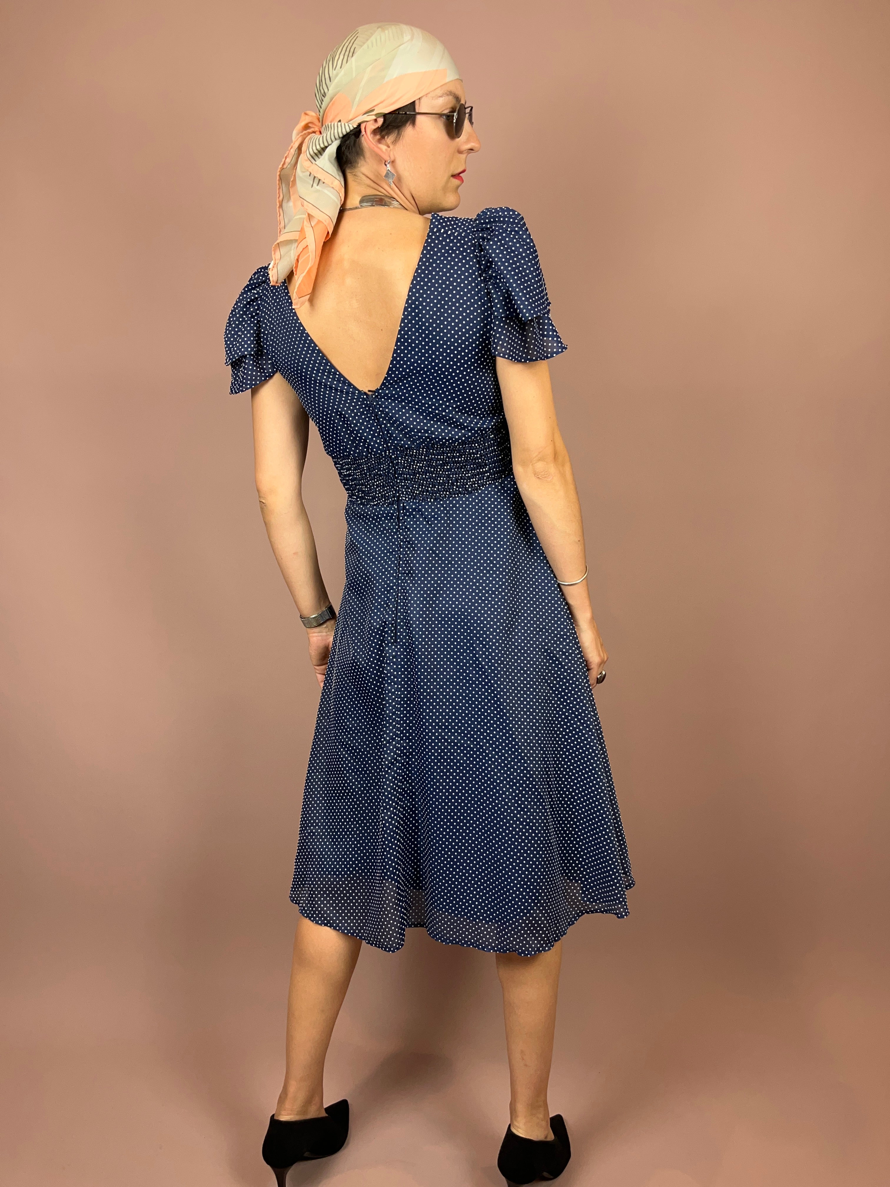 Dress Blue Dots Gr. 38/40