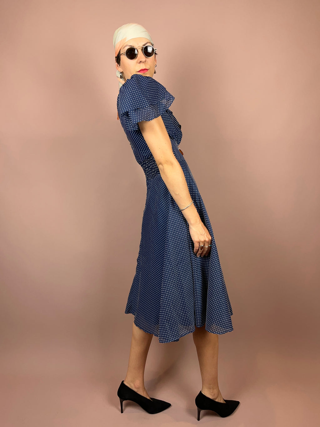 Dress Blue Dots Gr. 38/40