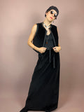 Set Velvet Black Vest Skirt Gr. 38