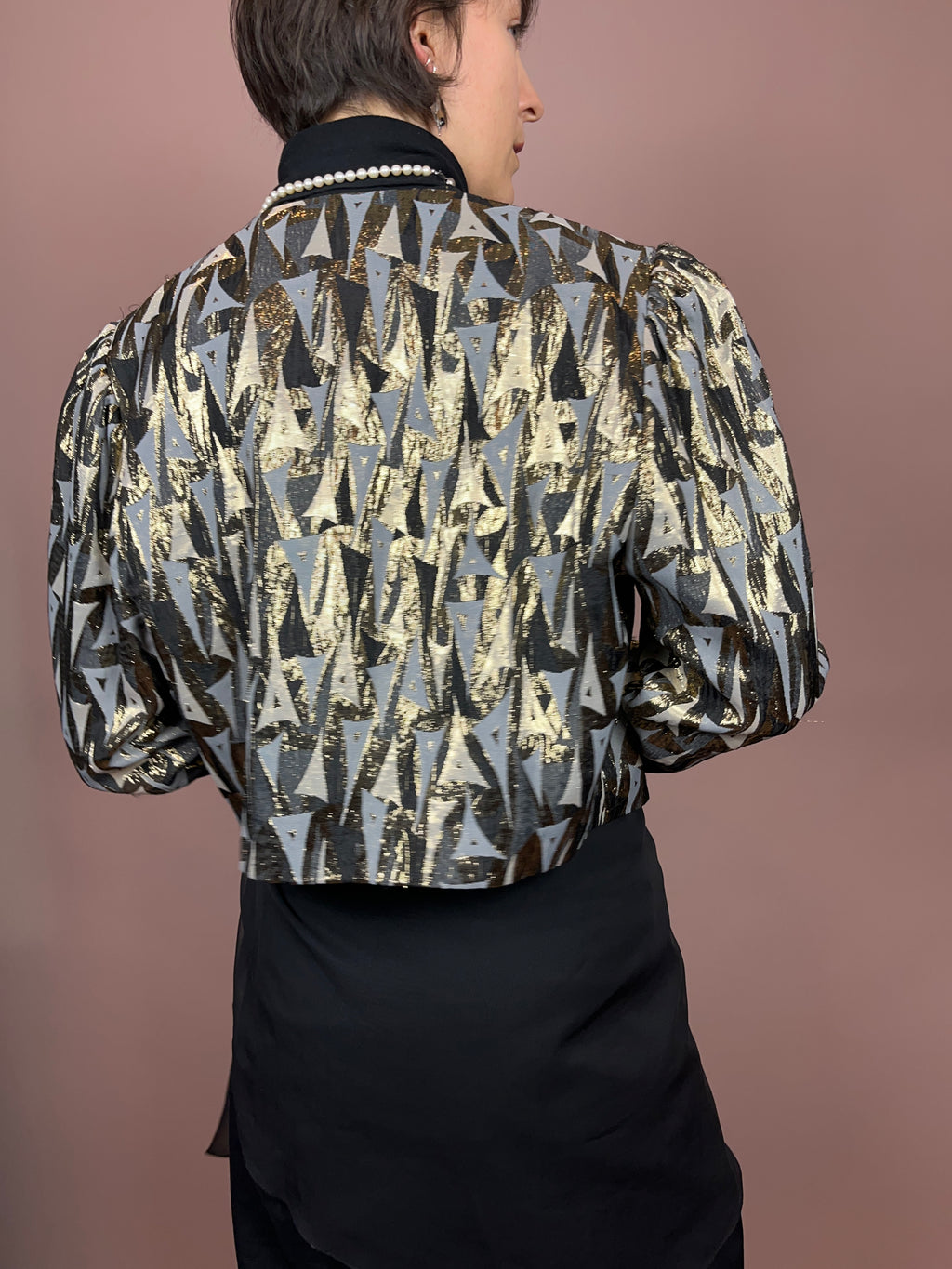 Blazer Glitzer Gold Vera Mont Gr. 40/42