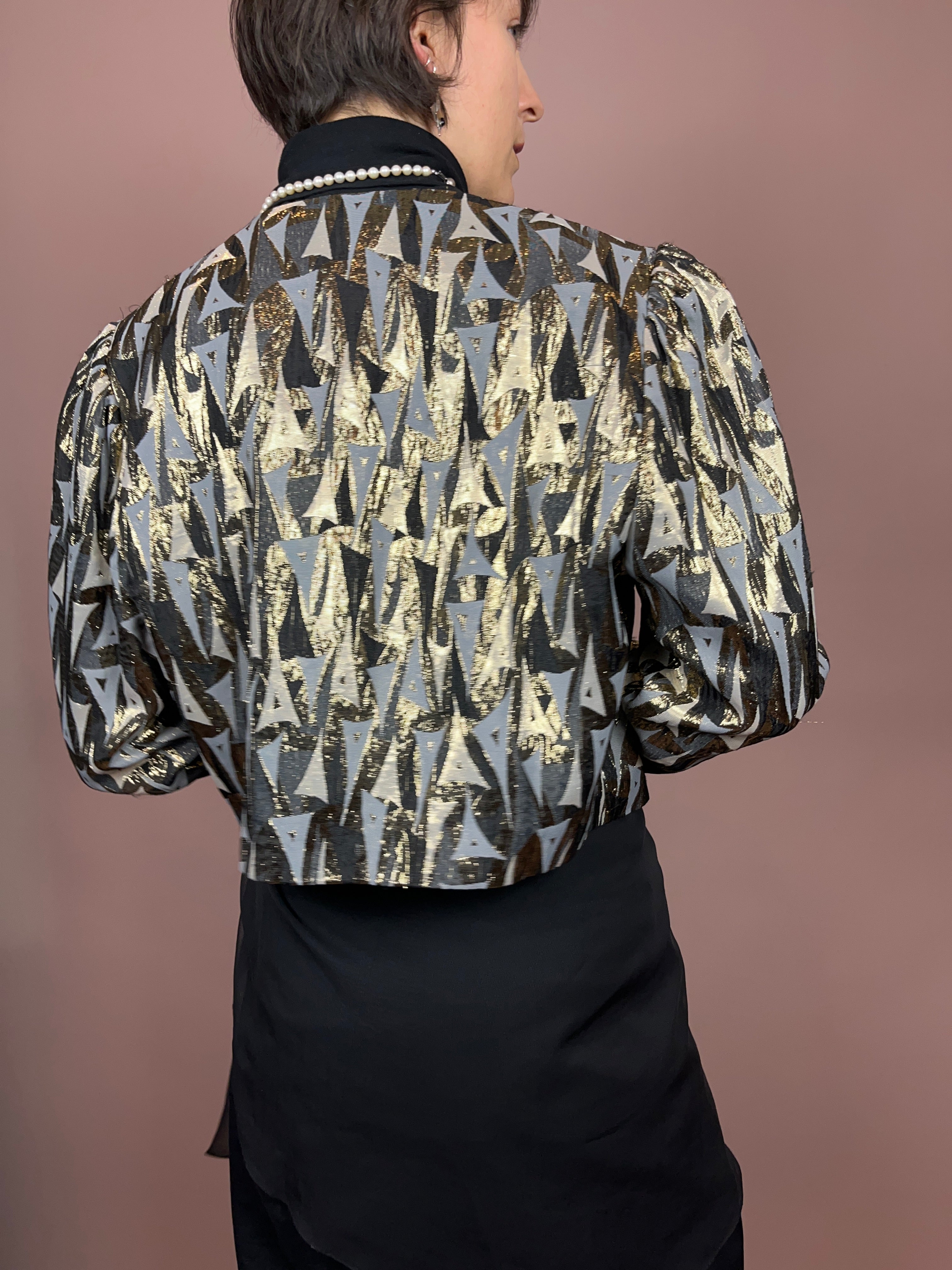 Blazer Glitzer Gold Vera Mont Gr. 40/42