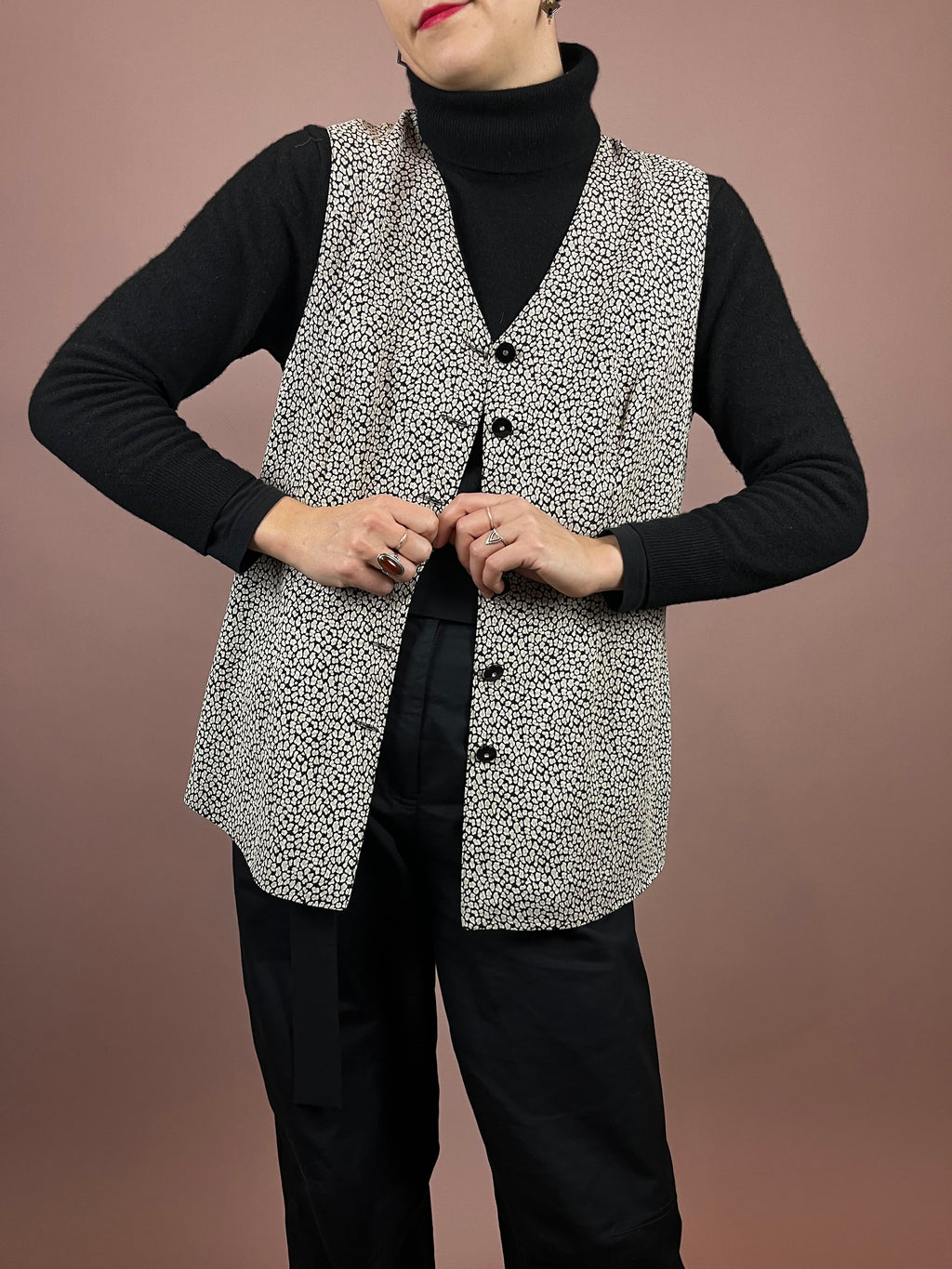 Vest Pattern Glitter Gr. 42