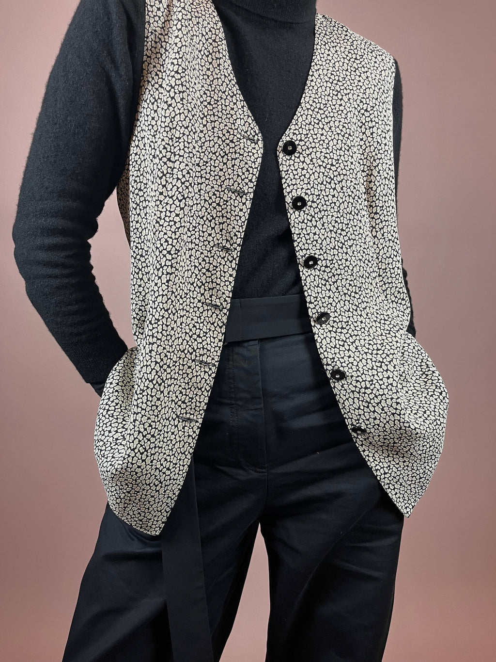 Vest Pattern Glitter Gr. 42