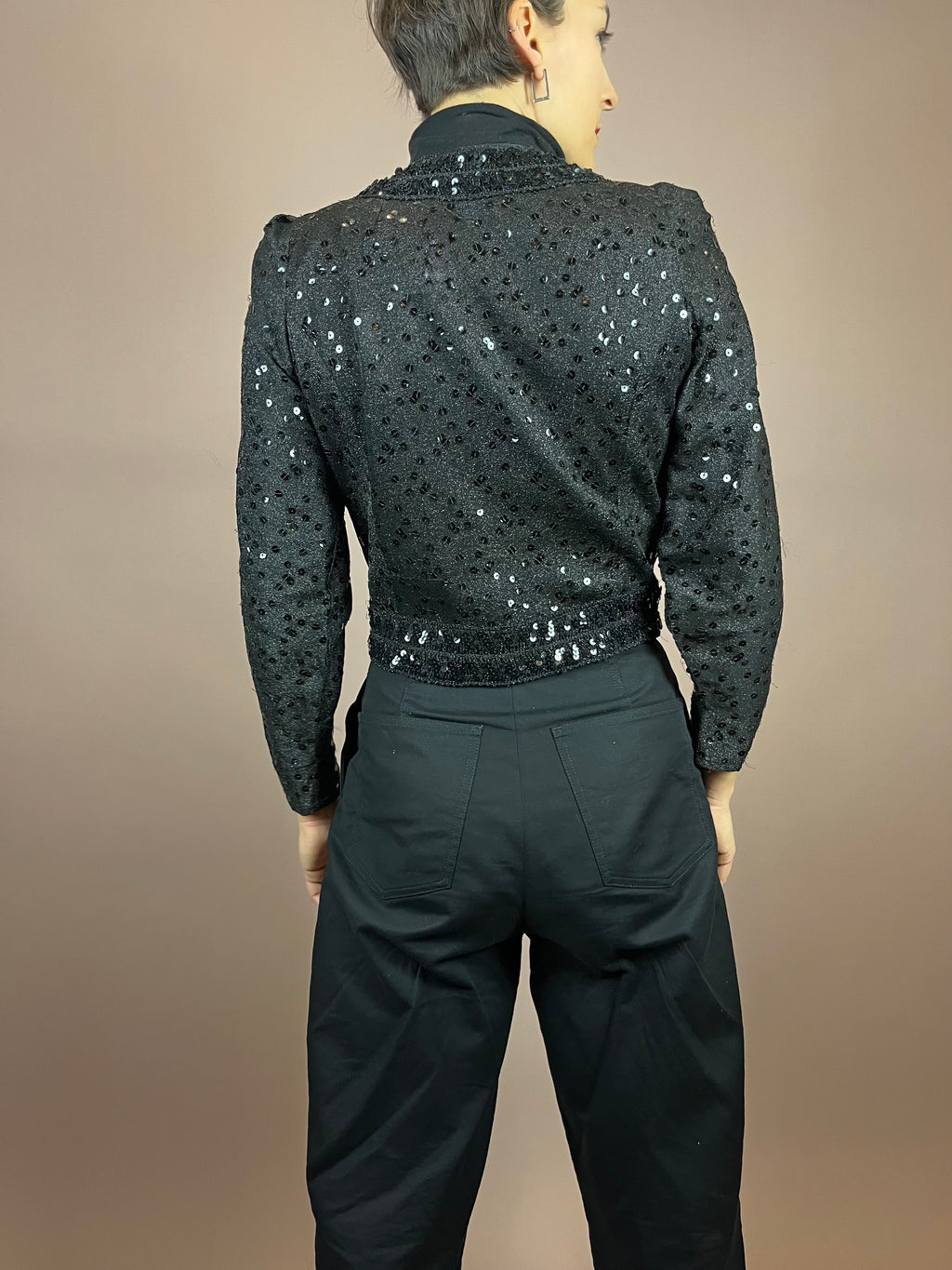 Blazer Jacket Glitter Black Gr. 38