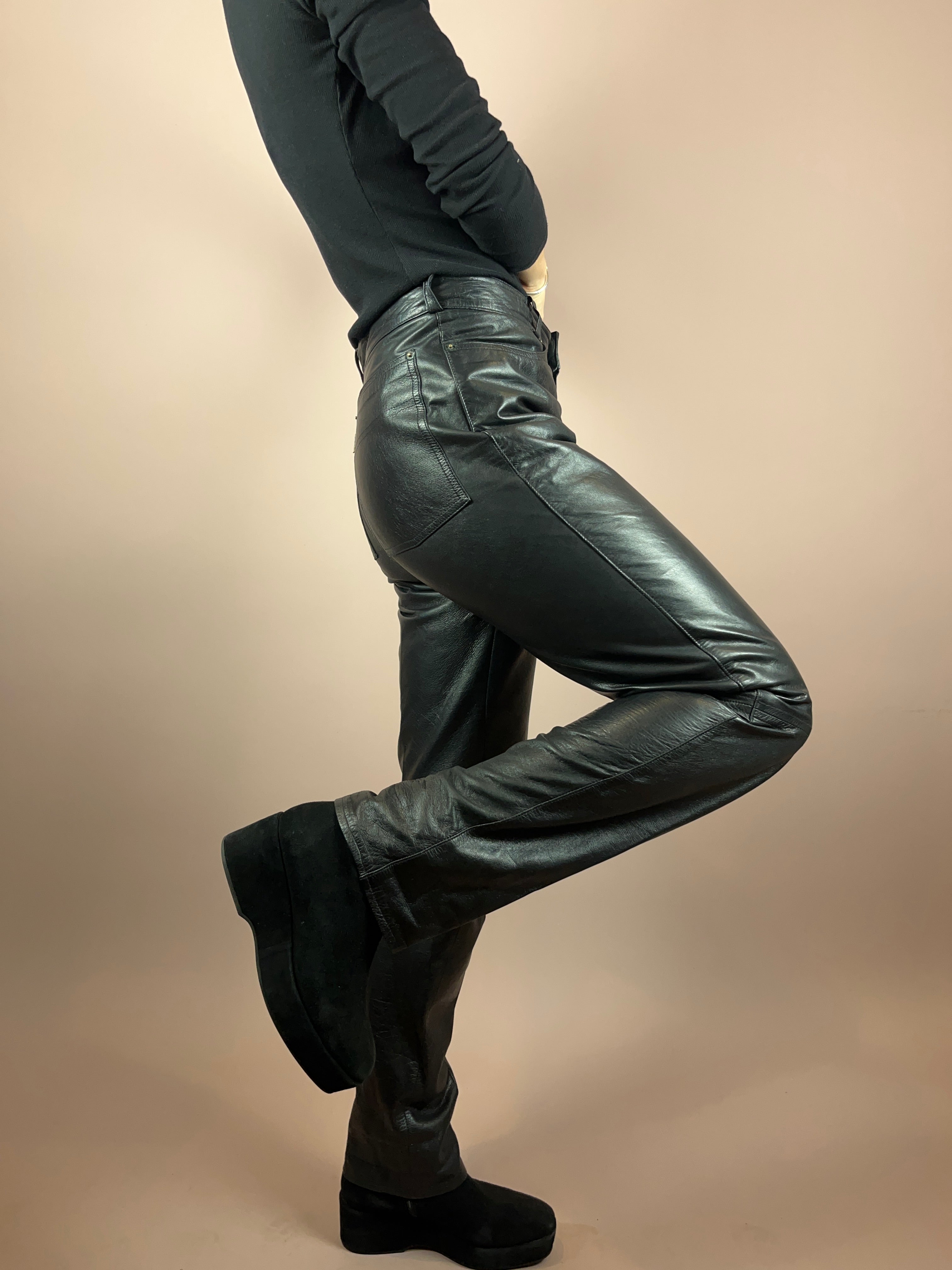 Leatherpants Glossy Gr. 38