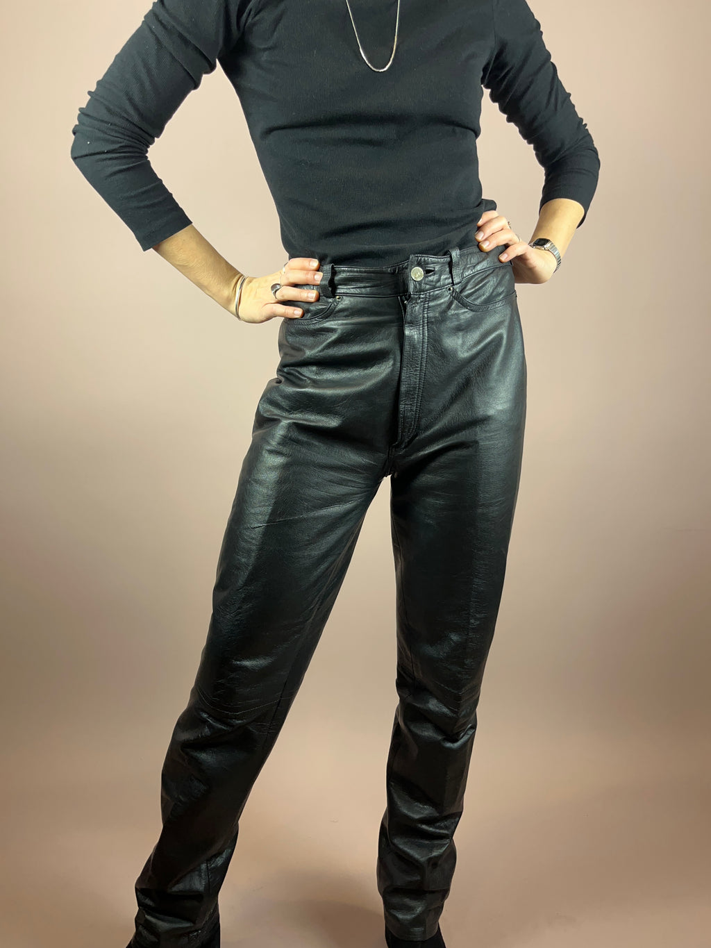 Leatherpants Glossy Gr. 38