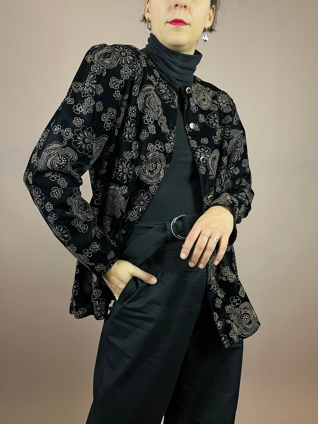 Blazer Velvet Glitter Gr. 44