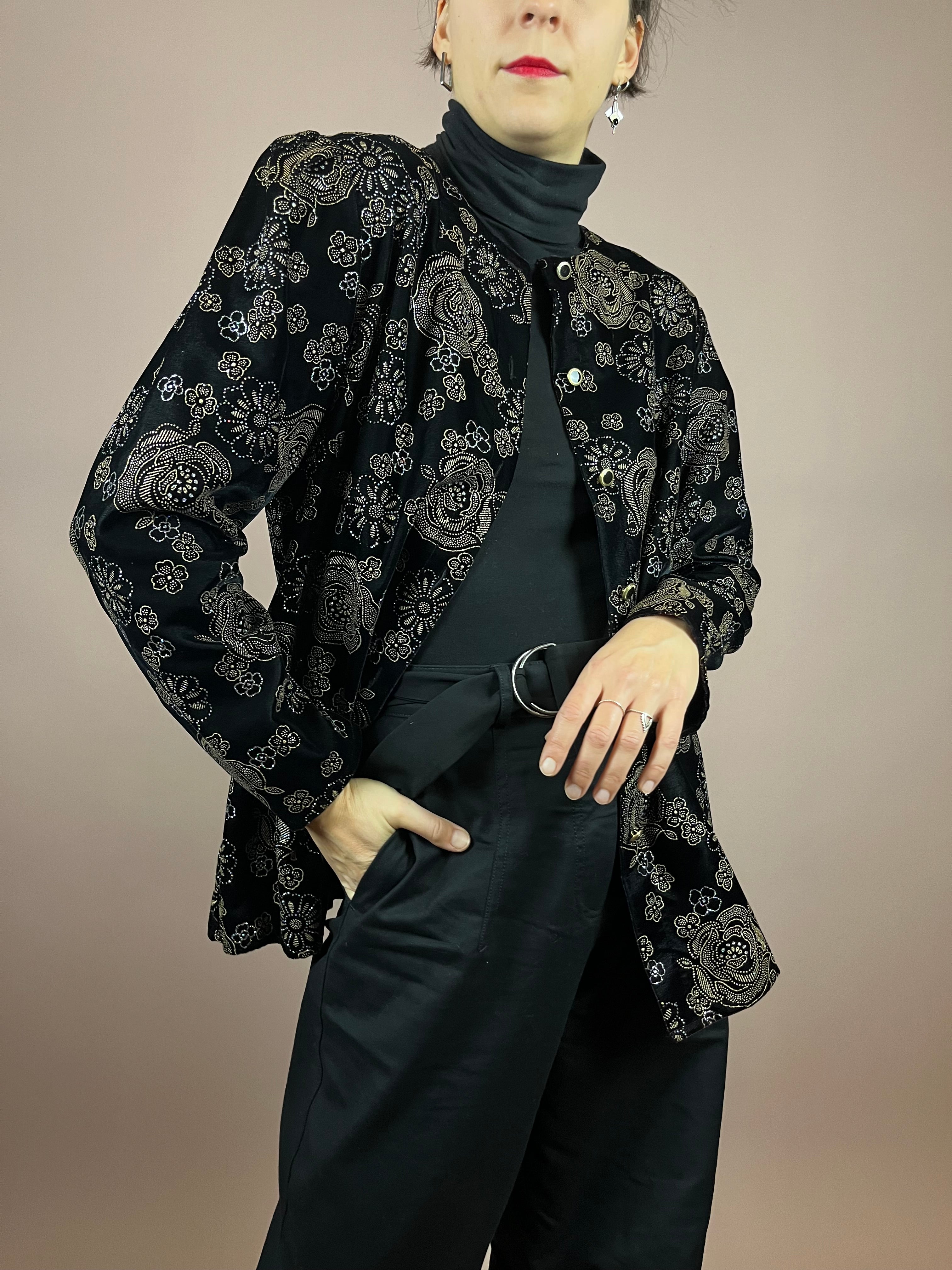 Blazer Velvet Glitter Gr. 44