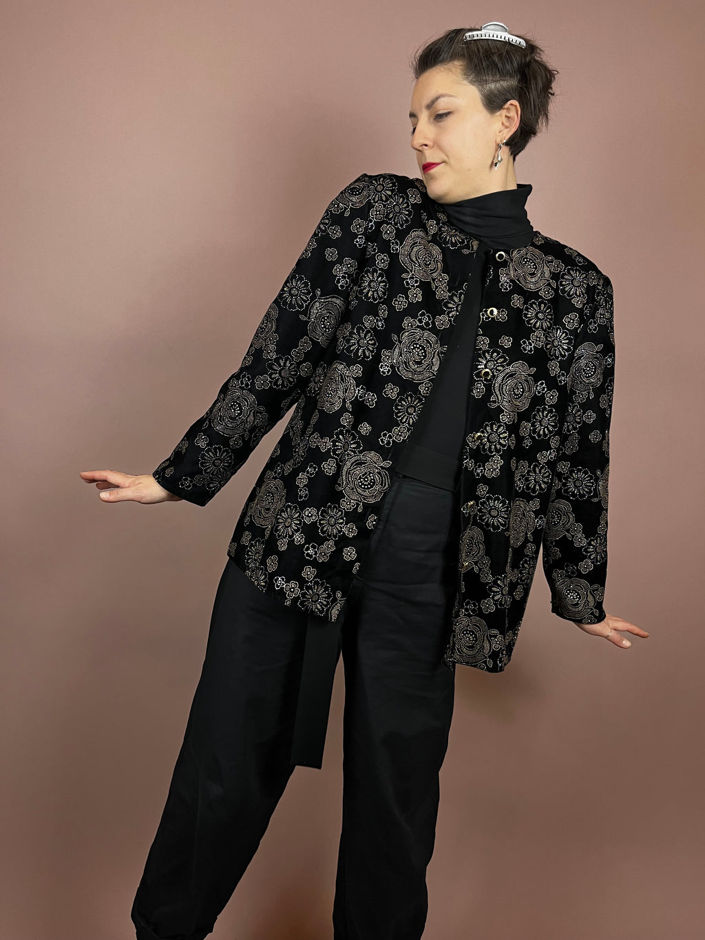 Blazer Velvet Glitter Gr. 44