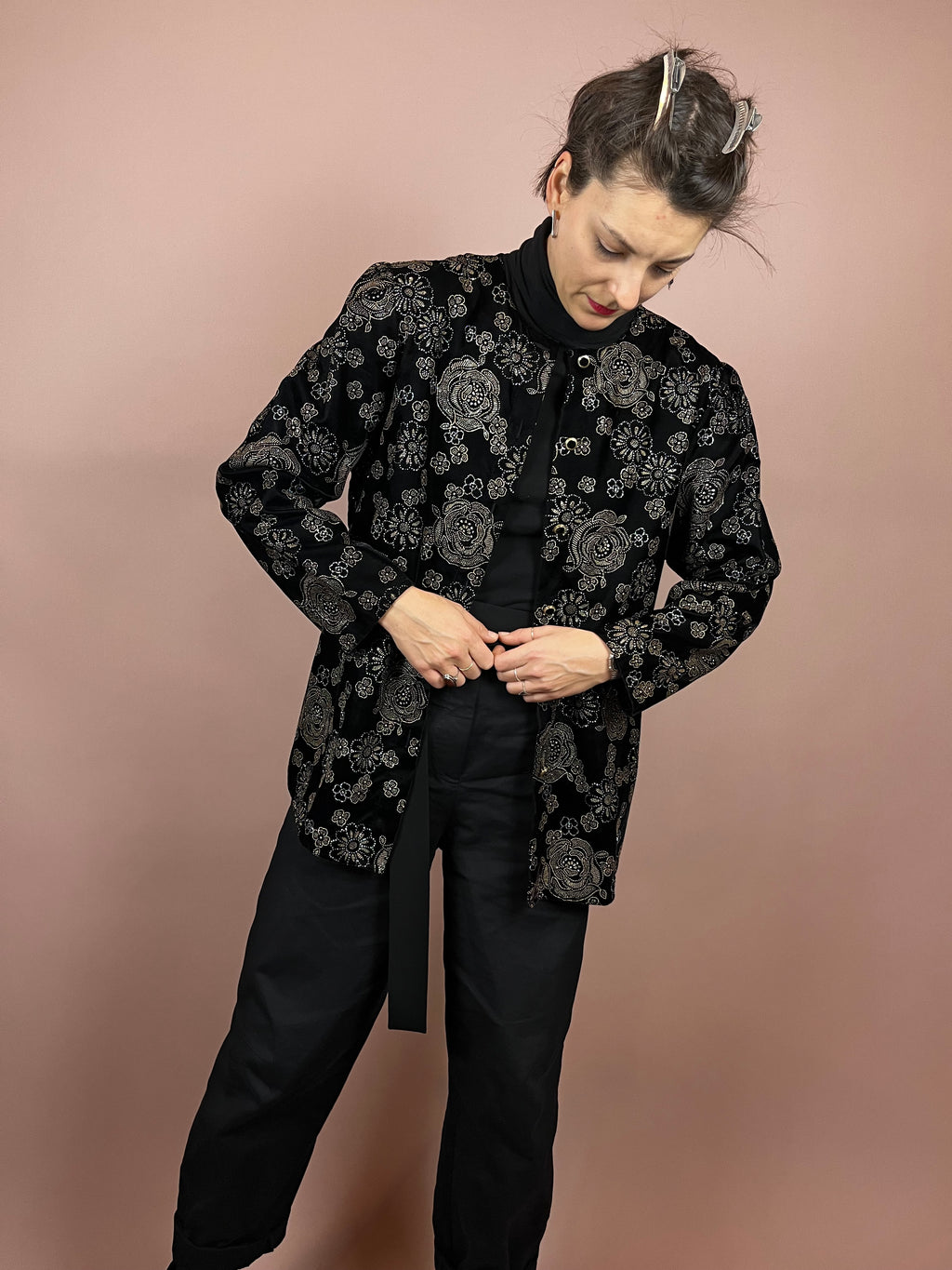 Blazer Velvet Glitter Gr. 44