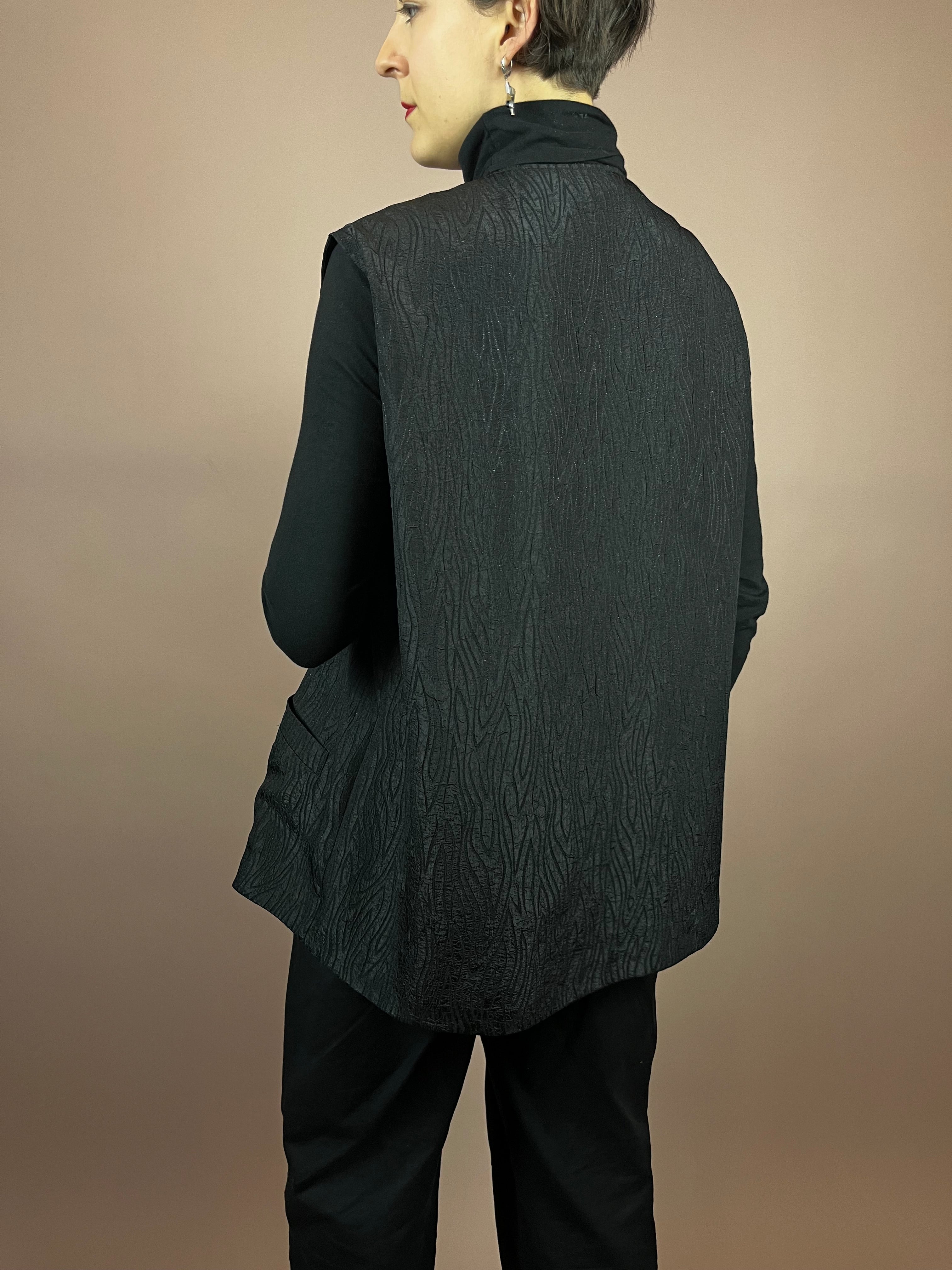Vest Wood Black Glitter Gr. 44/46