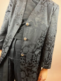 Blazer Black Flowers Bows Gr. 40