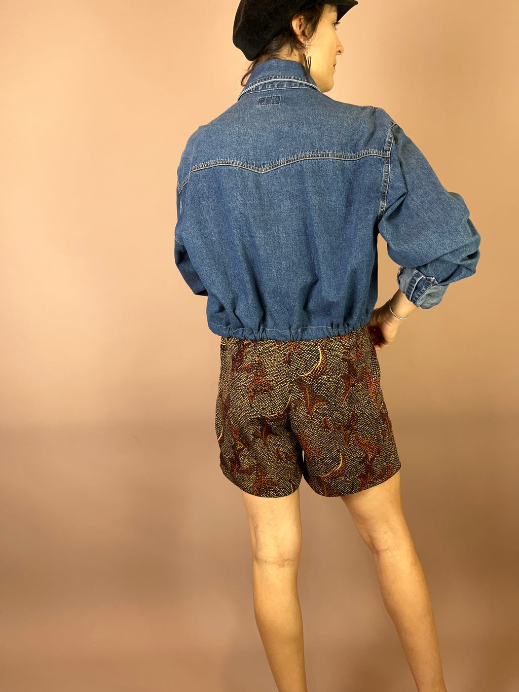 eansjacke Upcycling Mittelblau Oversized Gr. Uni