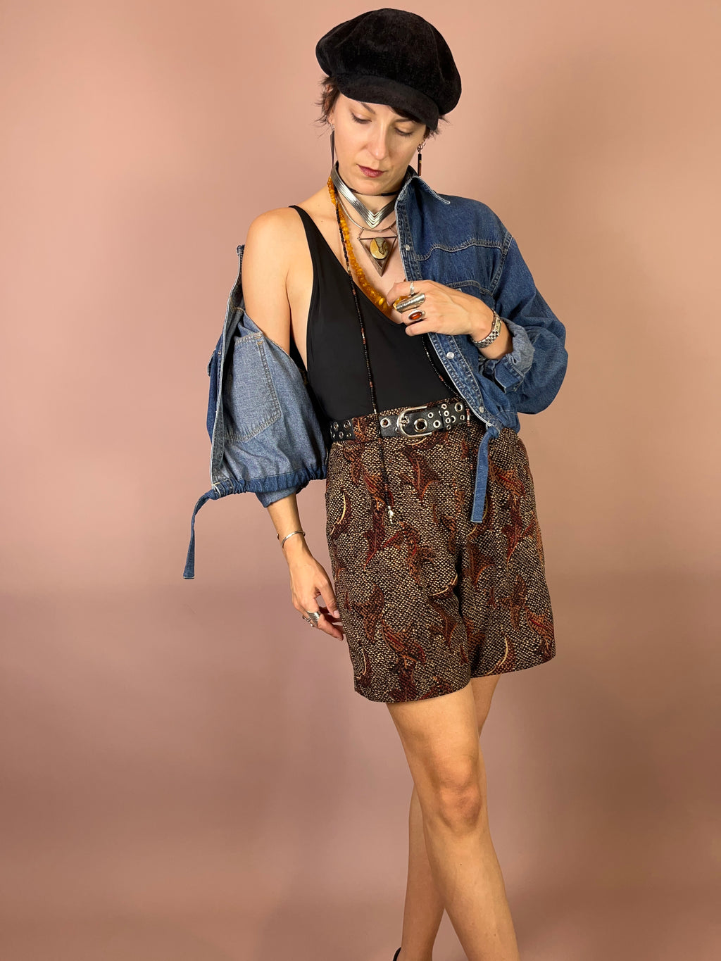 eansjacke Upcycling Mittelblau Oversized Gr. Uni