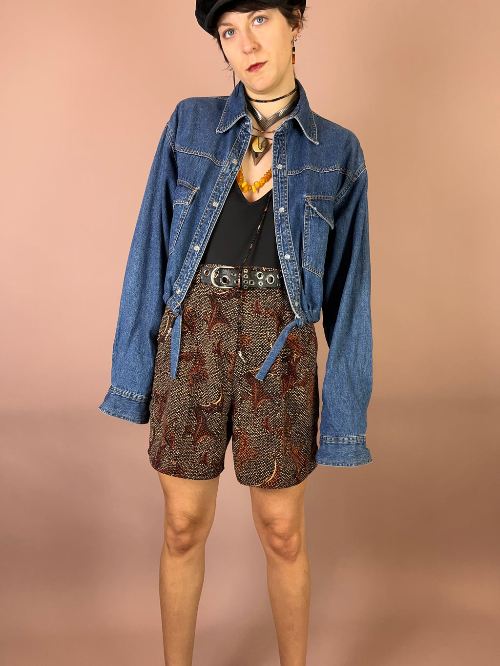 eansjacke Upcycling Mittelblau Oversized Gr. Uni