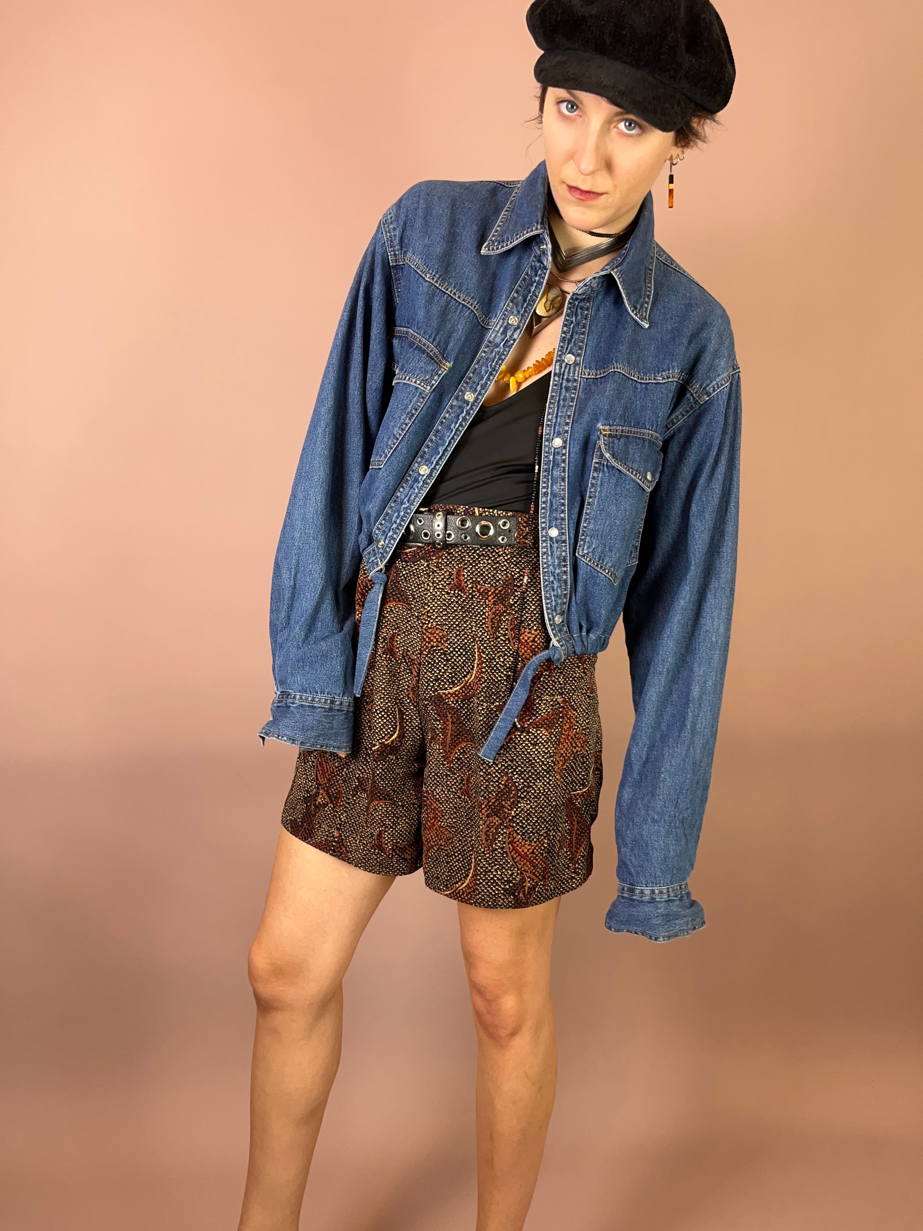 eansjacke Upcycling Mittelblau Oversized Gr. Uni