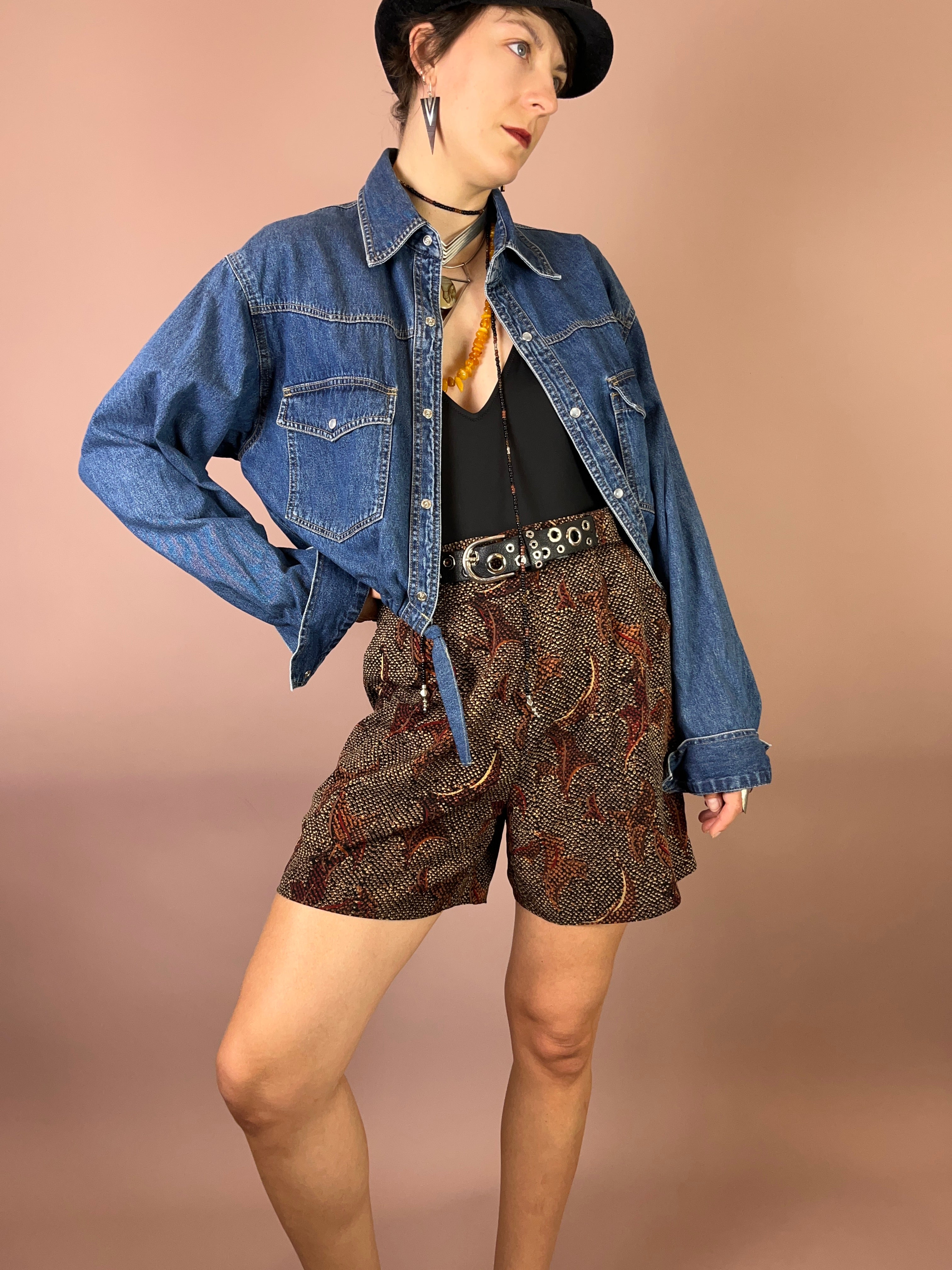 eansjacke Upcycling Mittelblau Oversized Gr. Uni