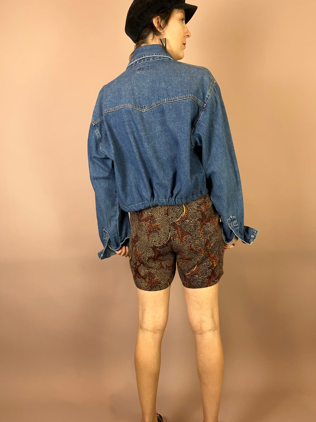 eansjacke Upcycling Mittelblau Oversized Gr. Uni