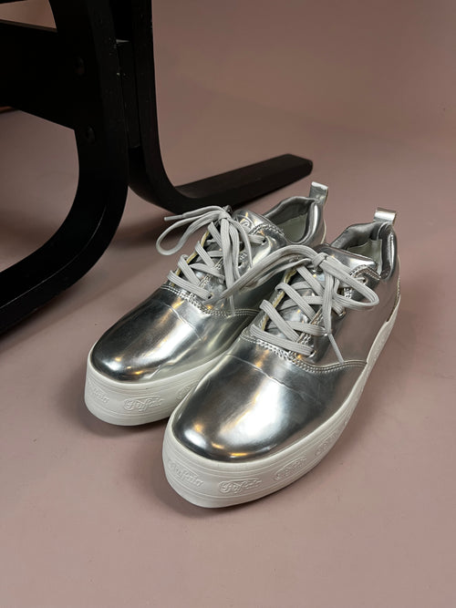 Buffalo Sneaker Silver Plateau Size 39