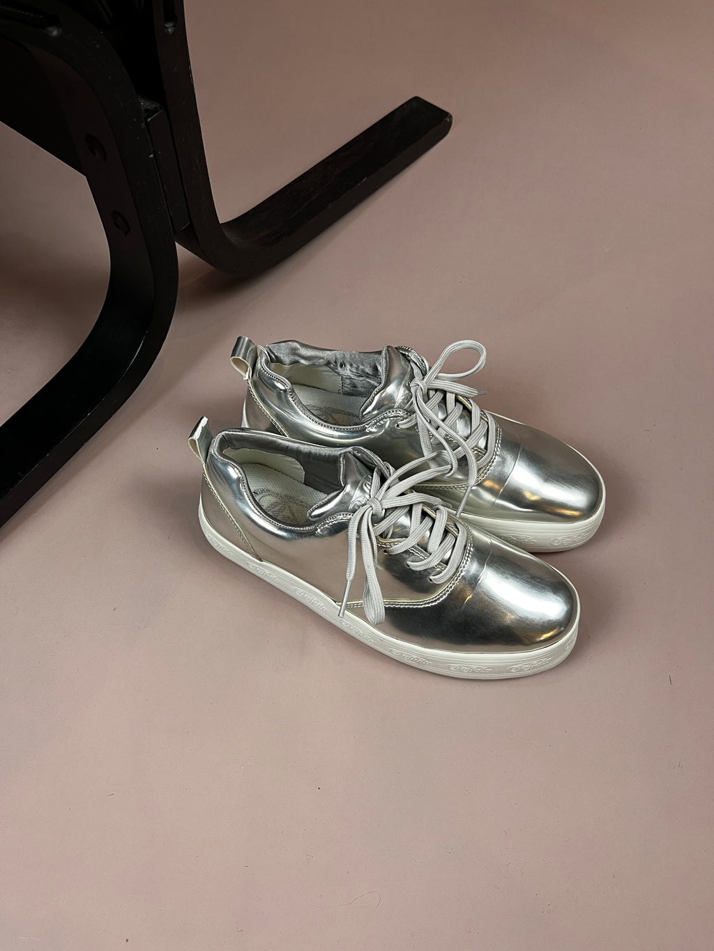 Buffalo Sneaker Silver Plateau Size 39