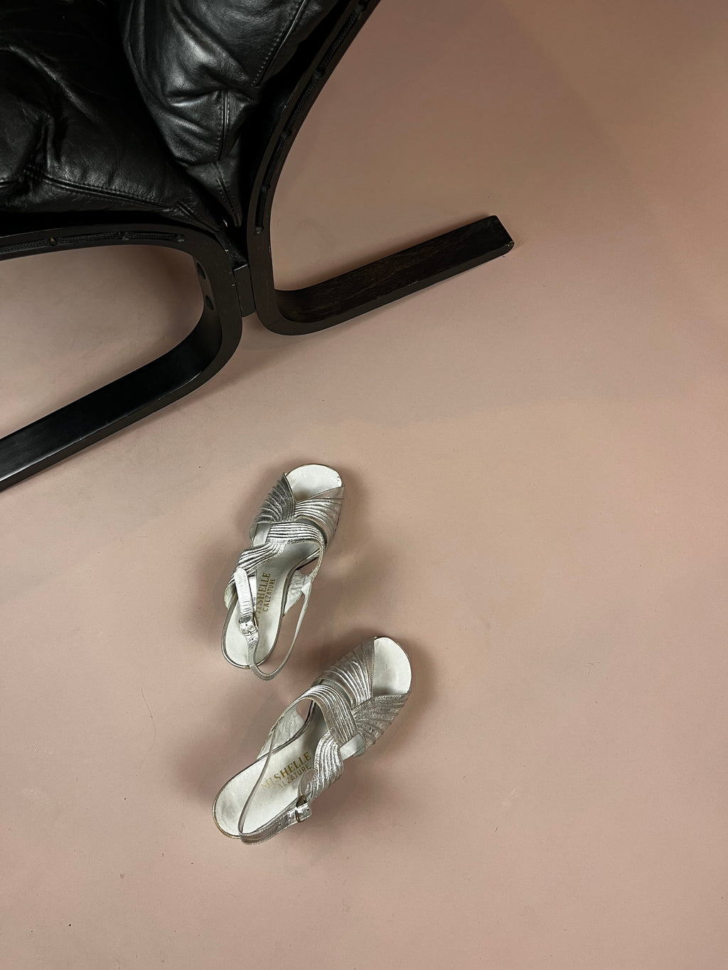 Schuhe Silber Plateau Pumps Gr. 39