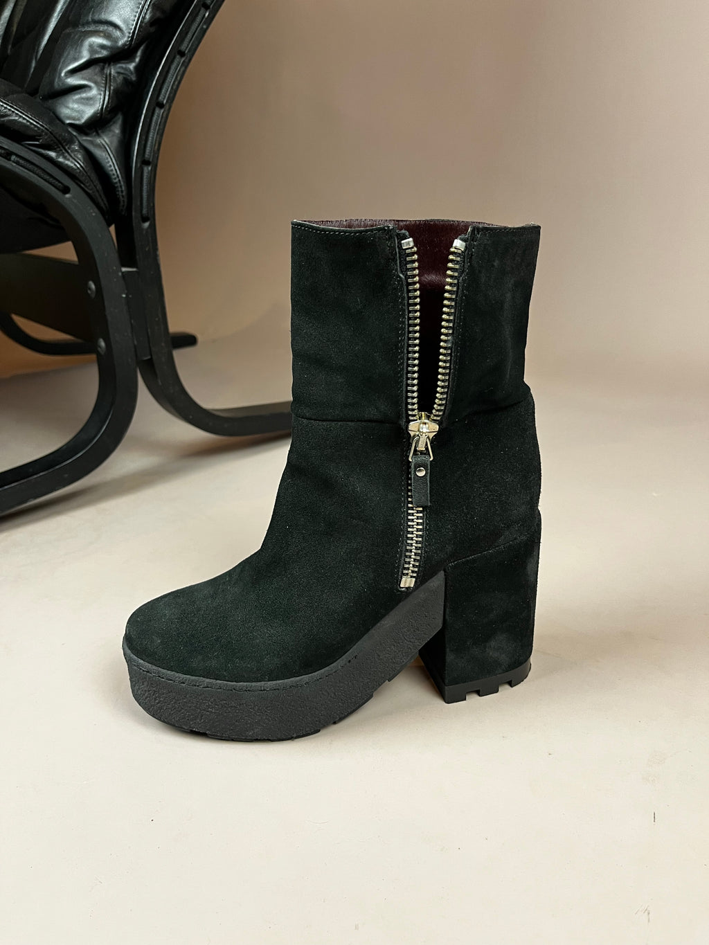 Vic Matiè Boots Suede Plateau Size 38