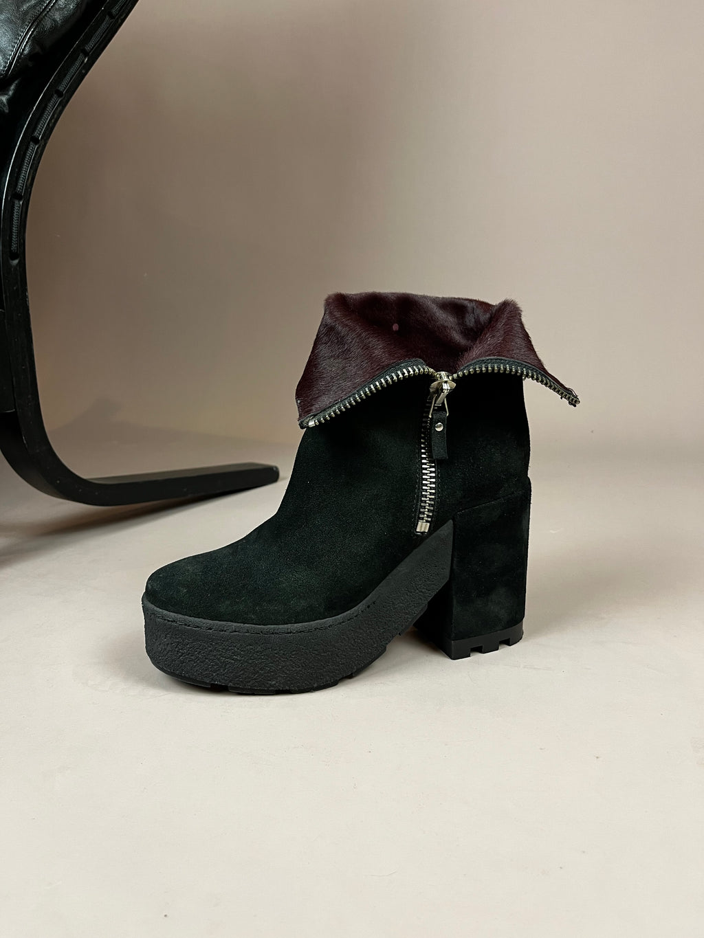 Vic Matiè Boots Suede Plateau Size 38