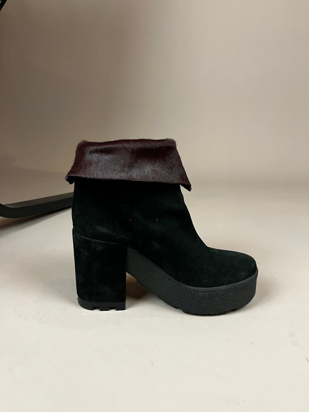 Vic Matiè Boots Suede Plateau Size 38