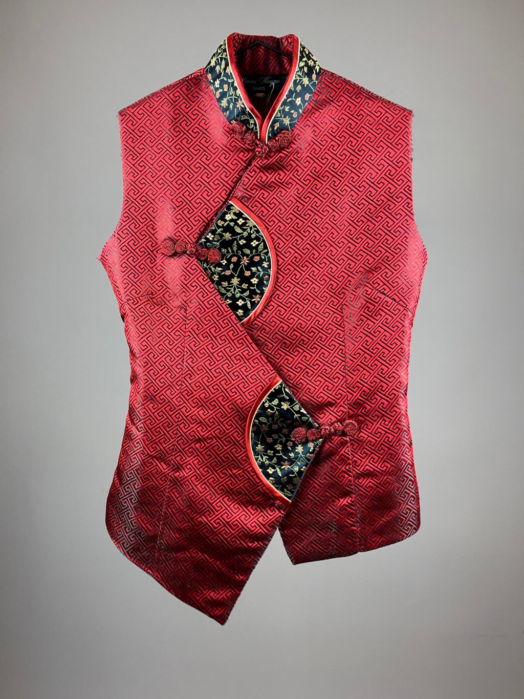 Blouse Asia Red Silk Gr. 32/34
