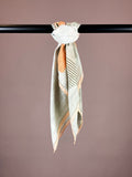 Scarf Grey Salmon Flower