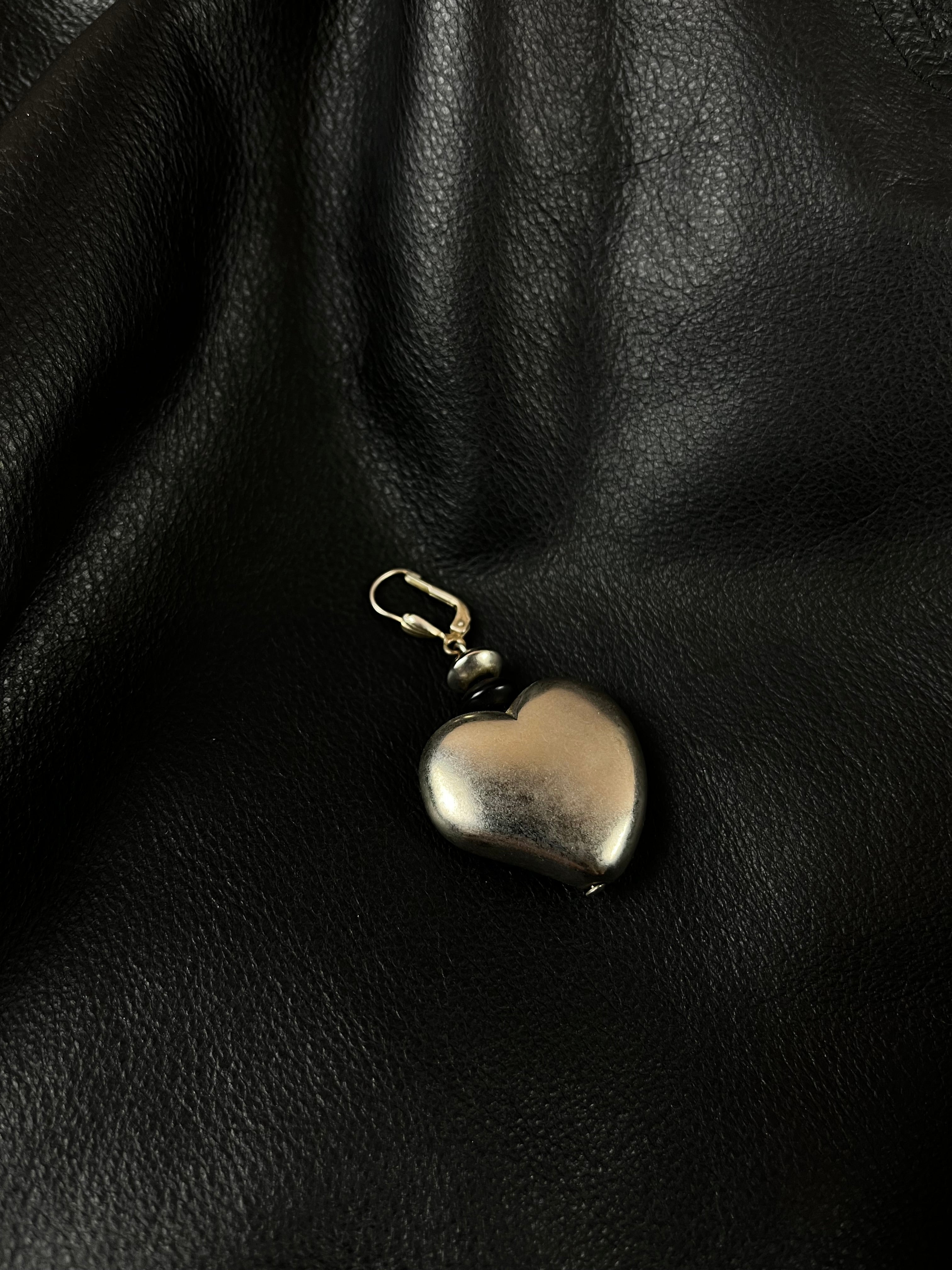 Herz Silber Ohrring