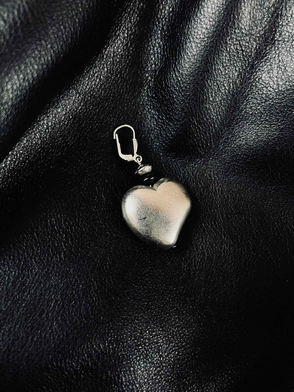 Herz Silber Ohrring