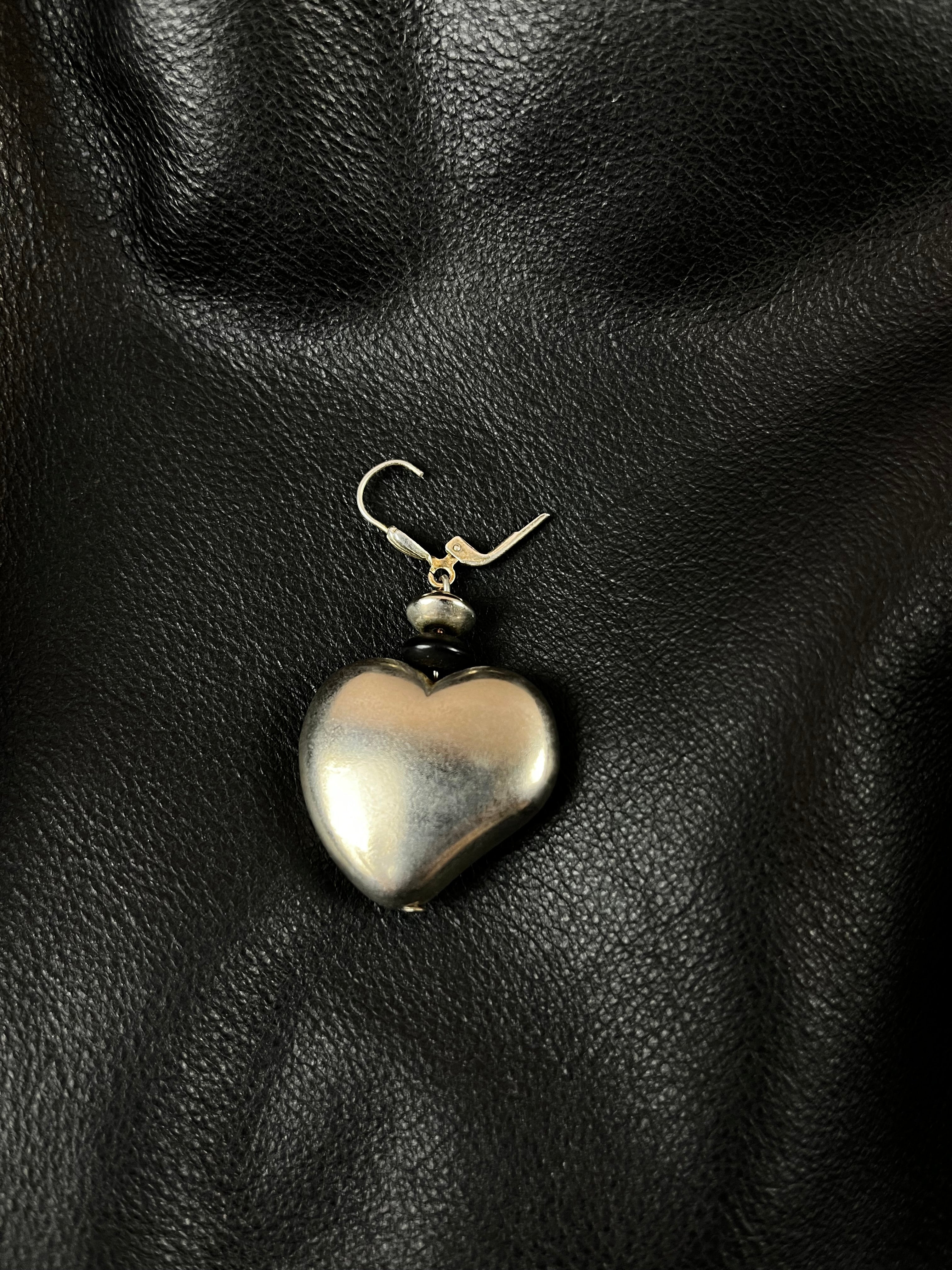 Herz Silber Ohrring