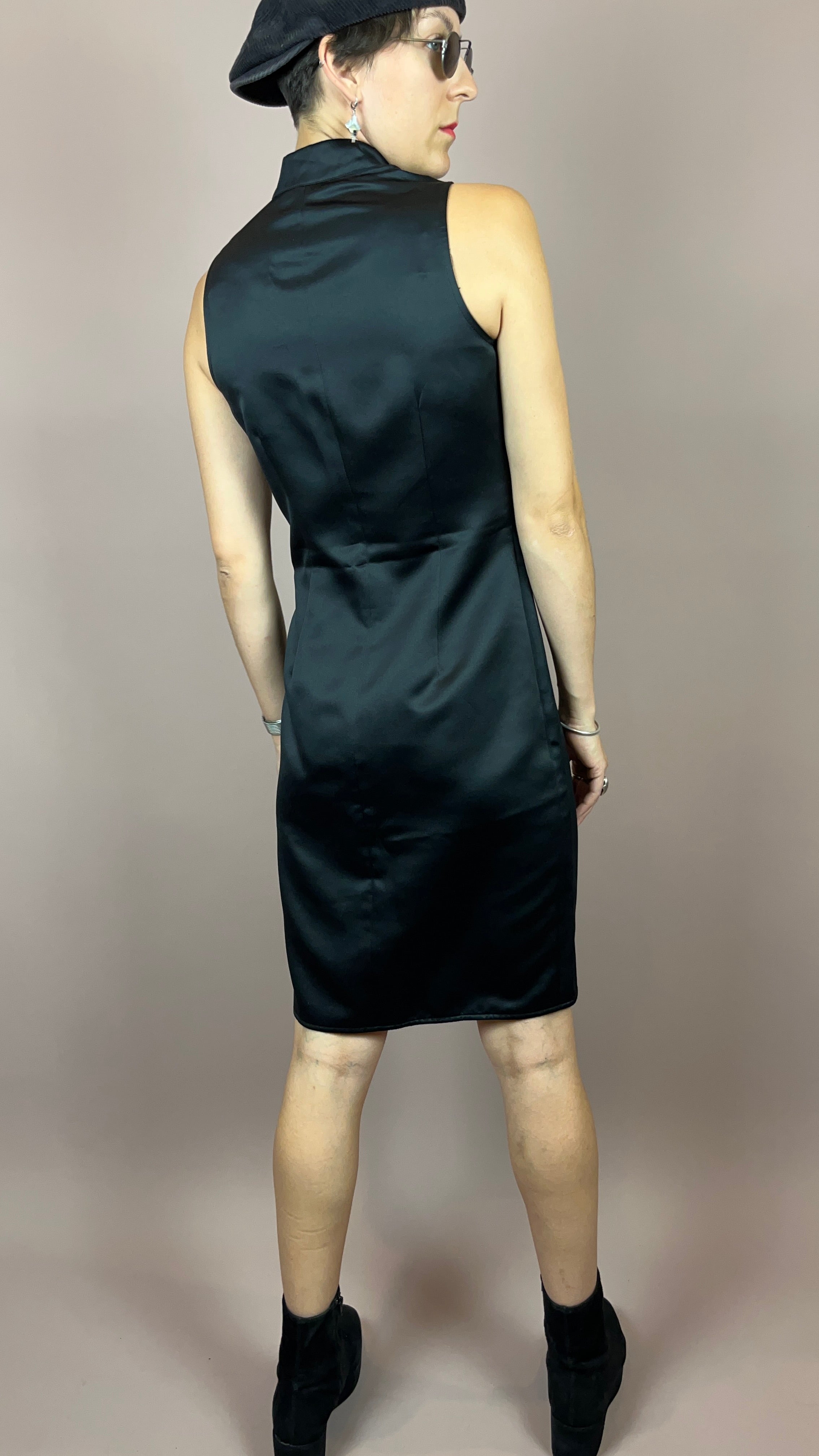 Cheongsam Asia Dress Short Black Gr. 36