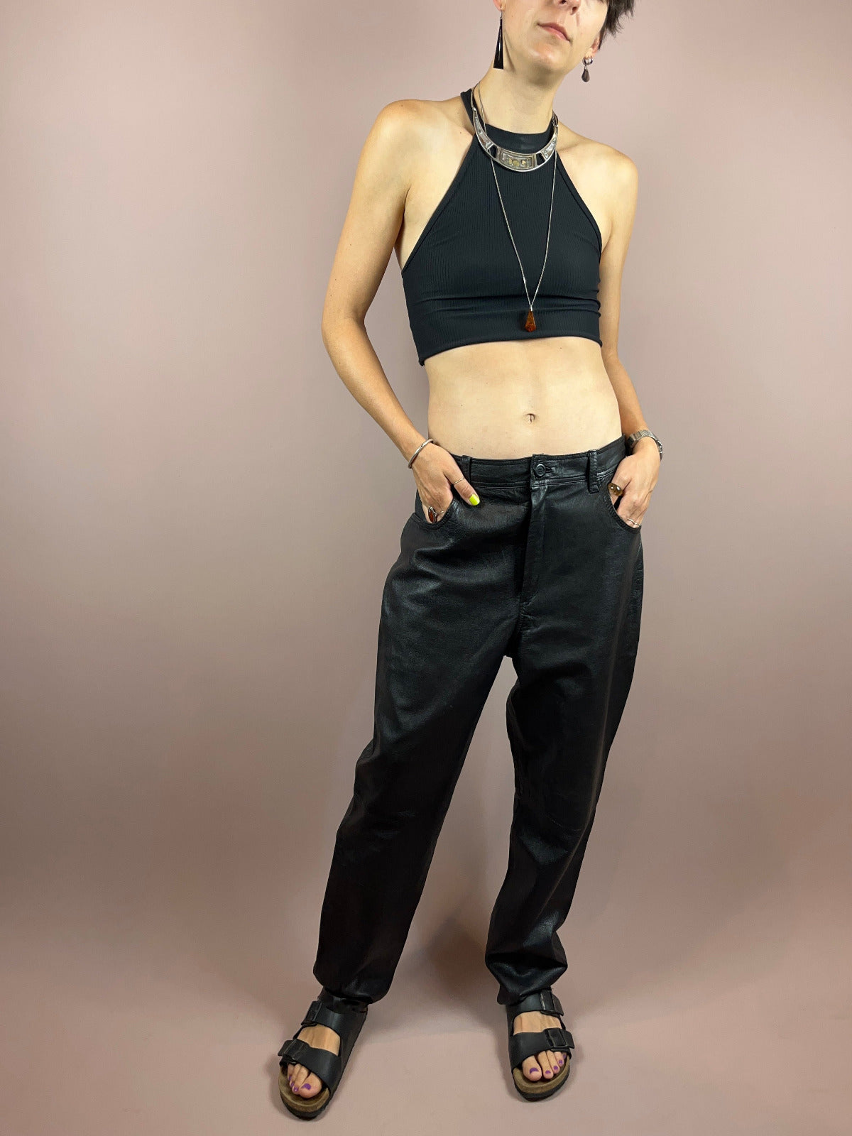 Leatherpants Black Gr. 42