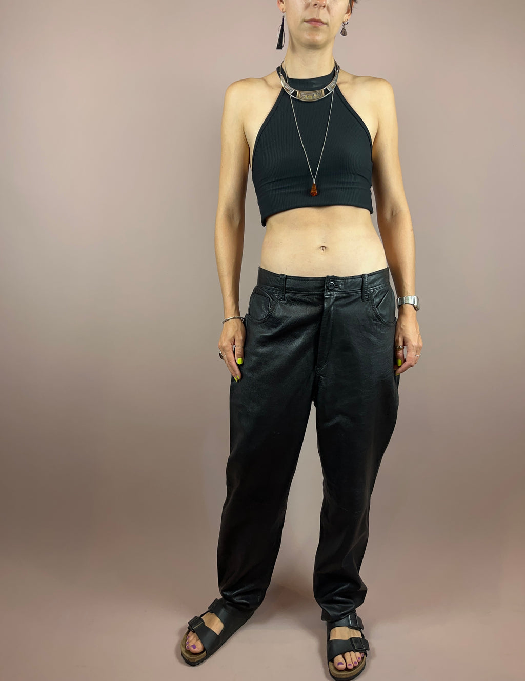 Leatherpants Black Gr. 42