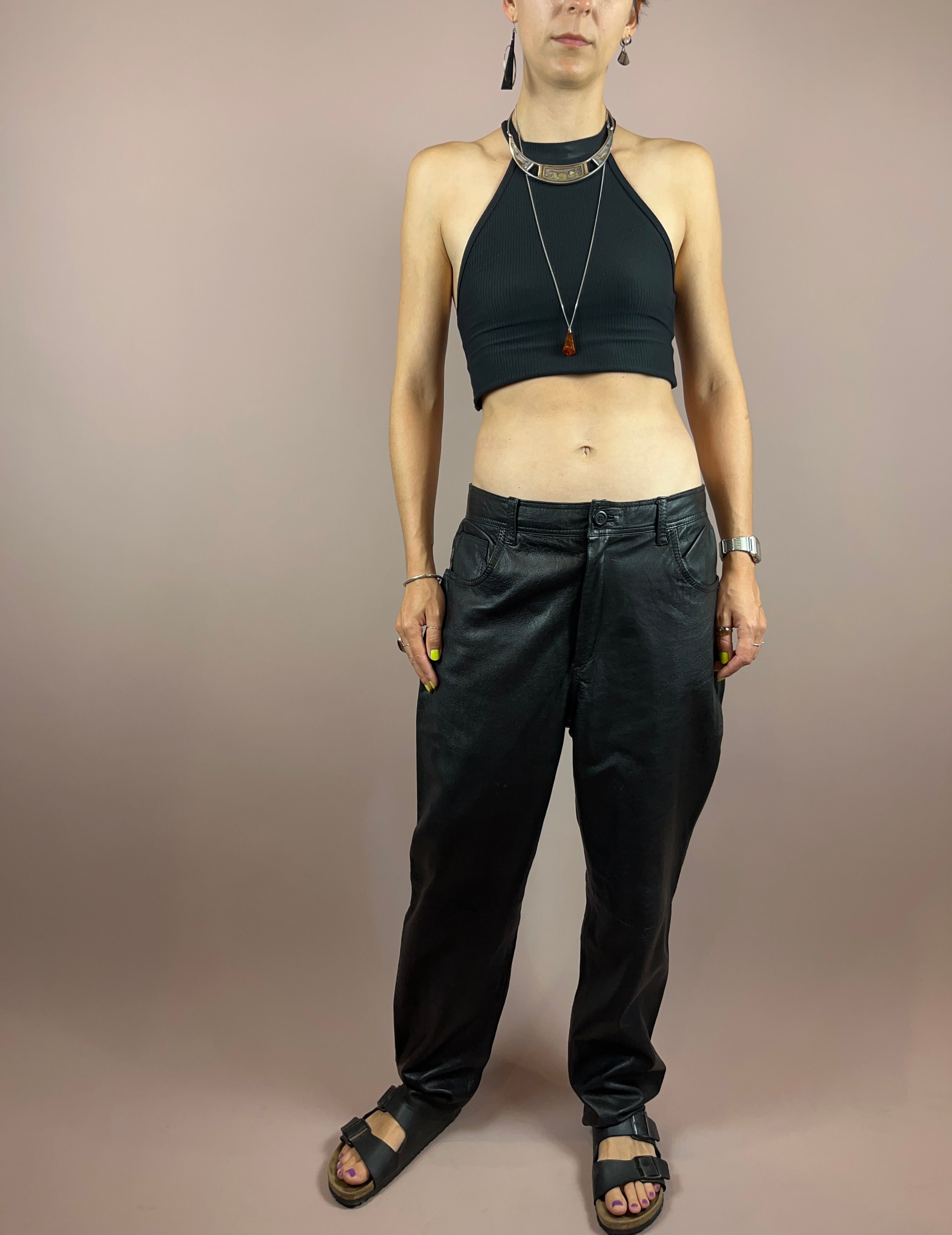 Leatherpants Black Gr. 42