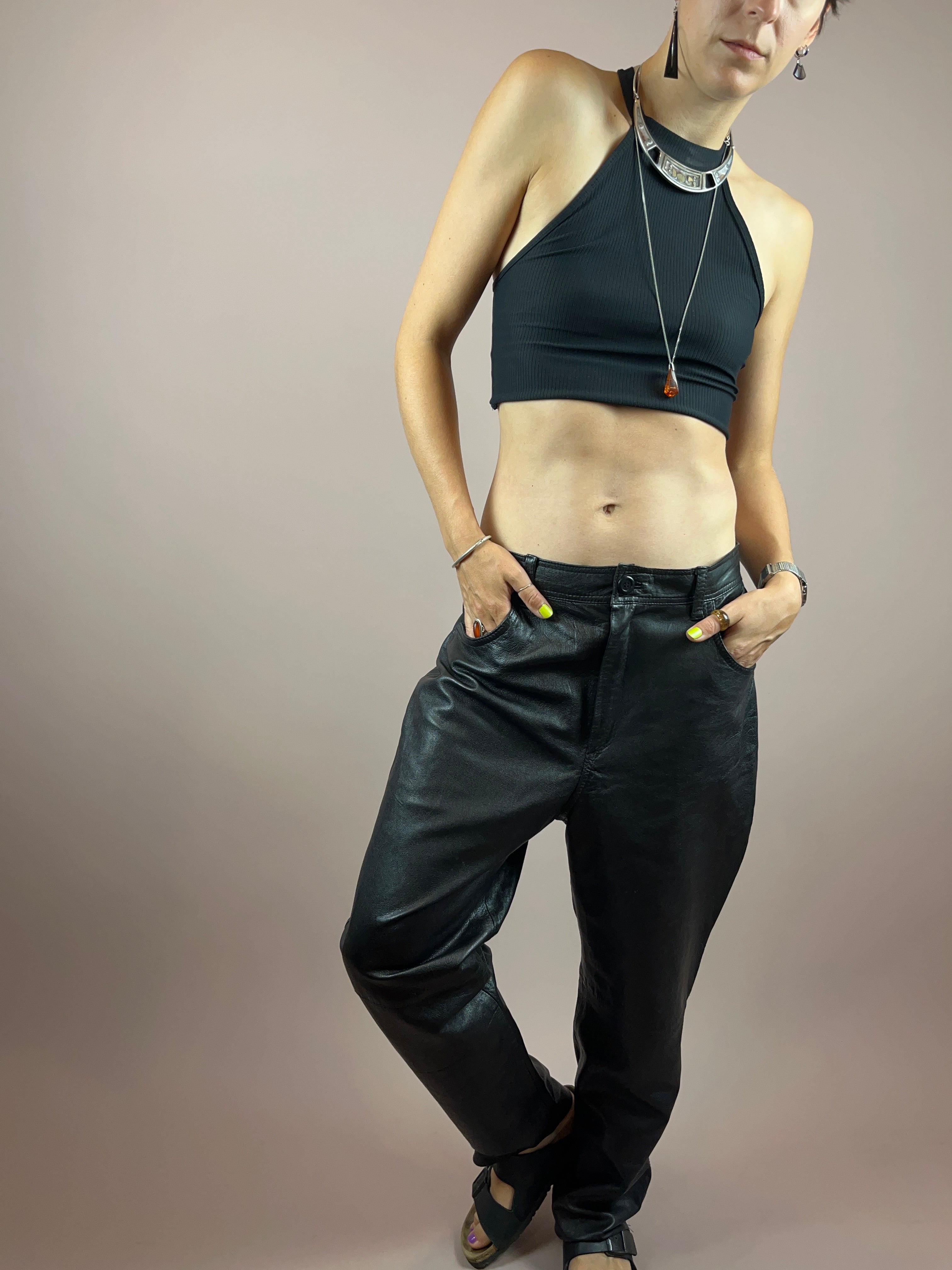 Leatherpants Black Gr. 42