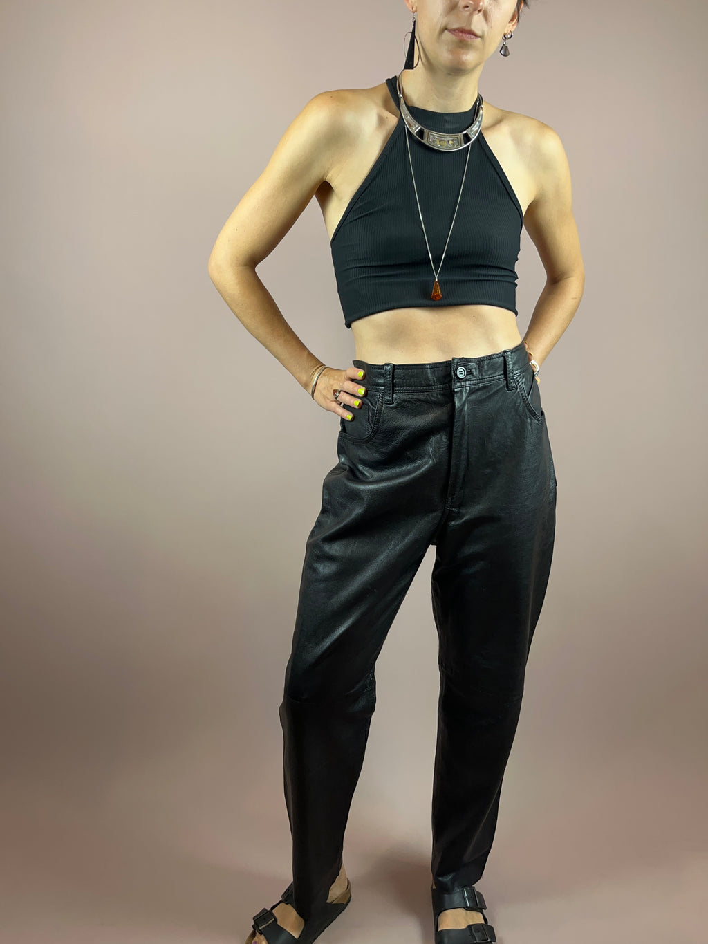 Leatherpants Black Gr. 42
