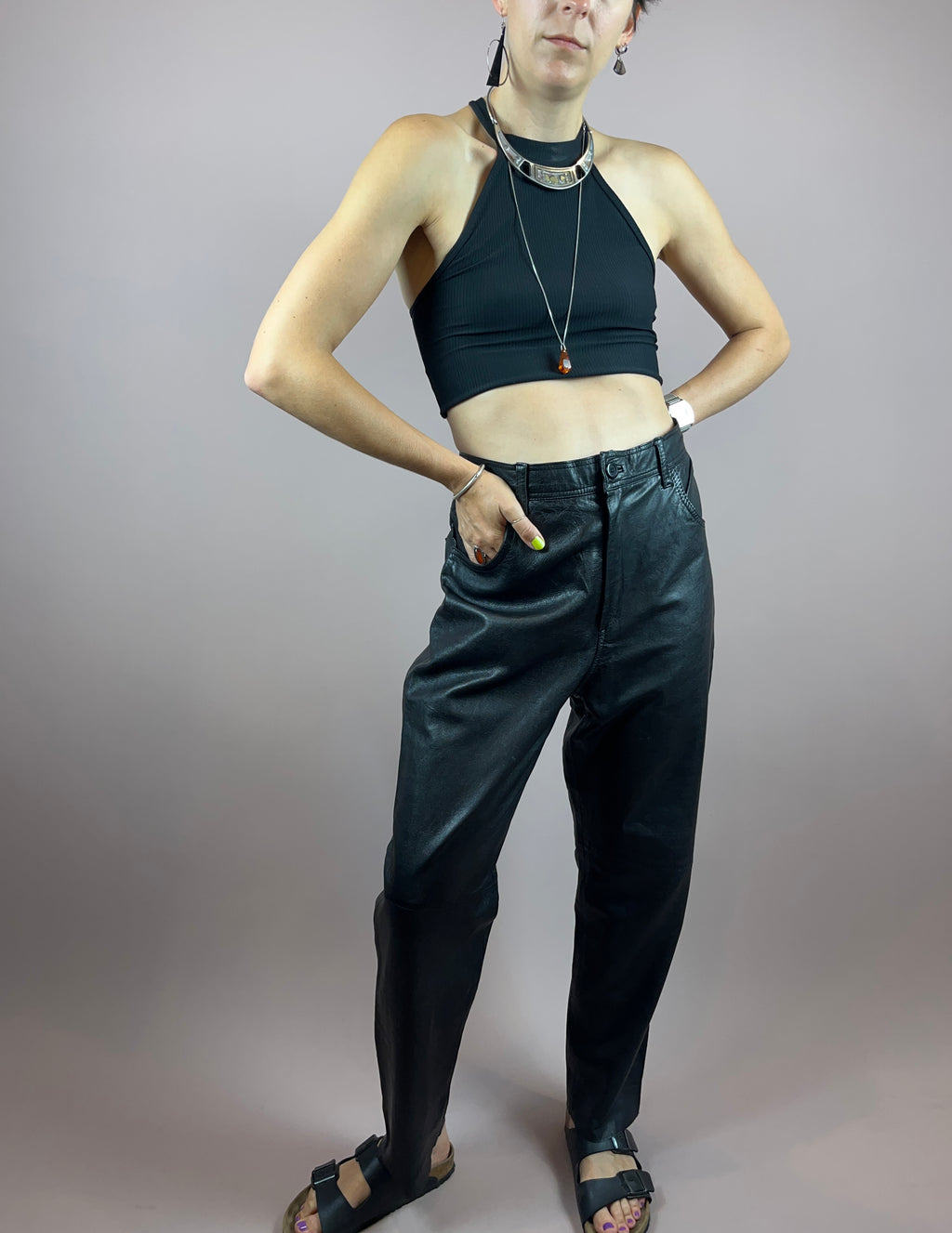 Leatherpants Black Gr. 42