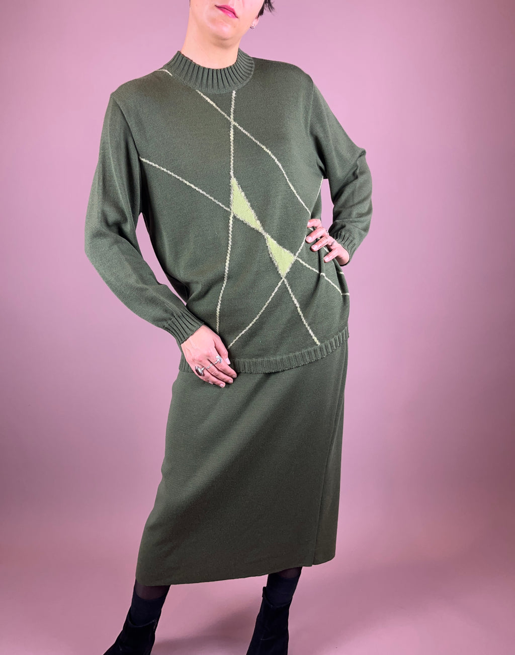 Set Wool Green Gr.42
